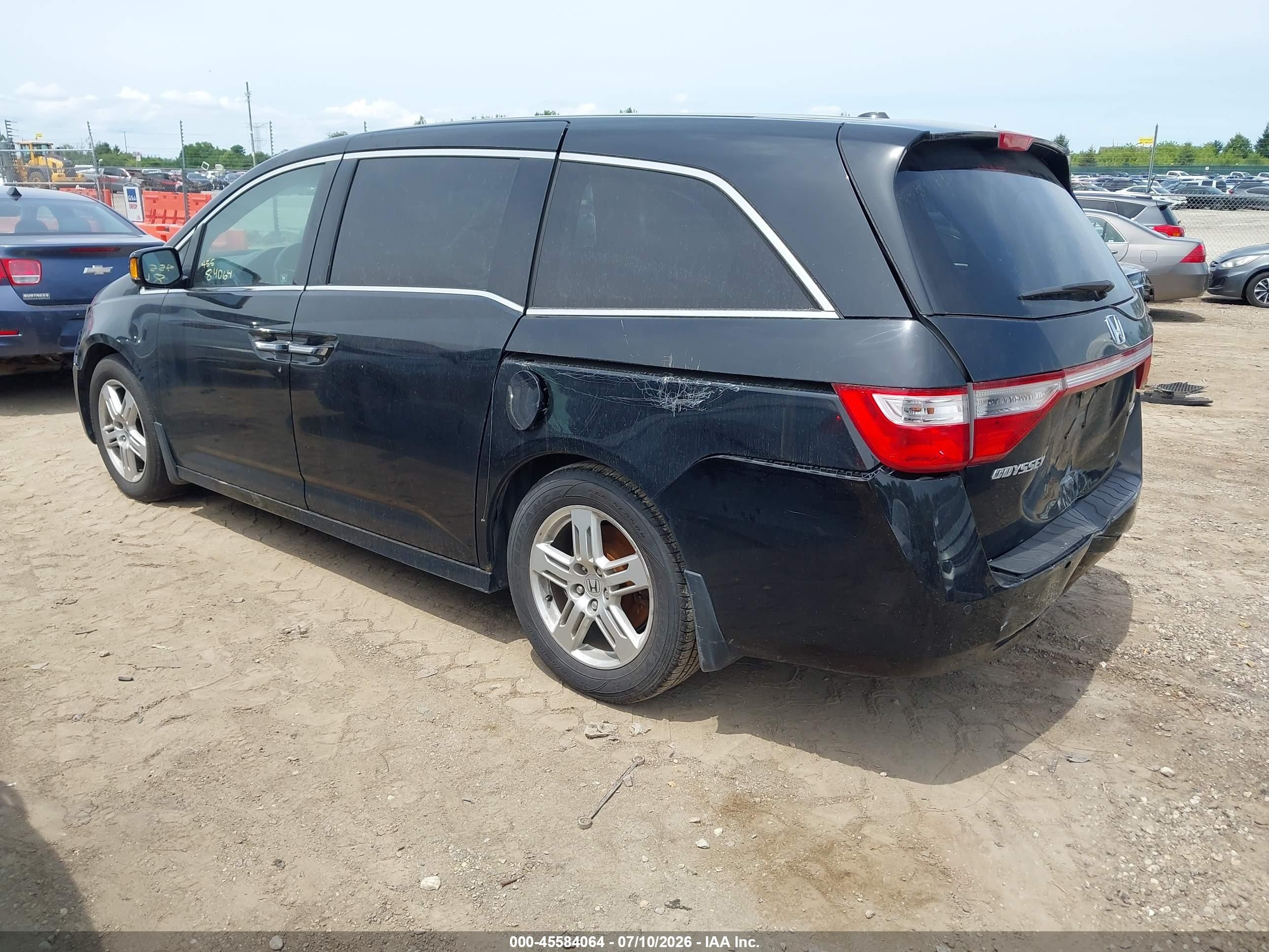 2012 Honda Odyssey Touring/touring Elite Black vin: 5FNRL5H90CB104489