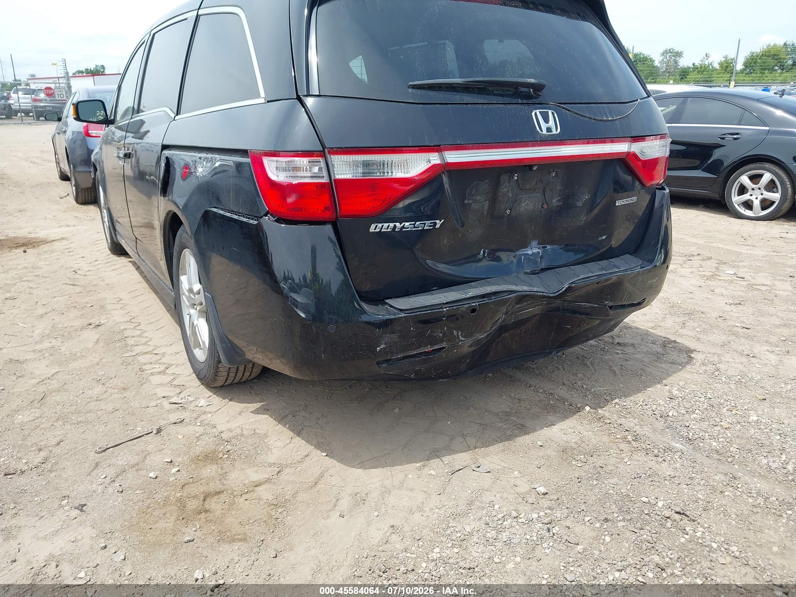 2012 Honda Odyssey Touring/touring Elite Black vin: 5FNRL5H90CB104489