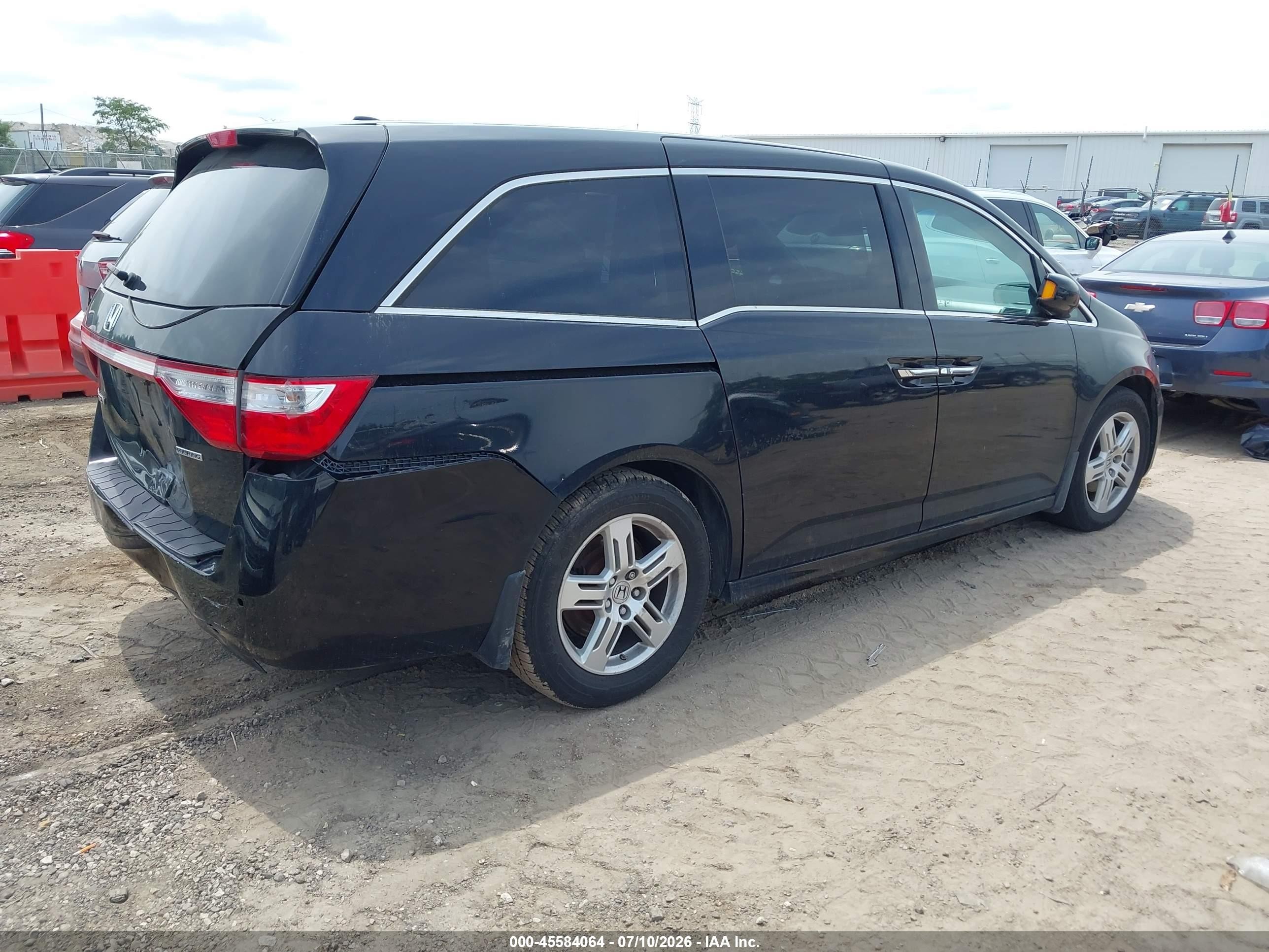2012 Honda Odyssey Touring/touring Elite Black vin: 5FNRL5H90CB104489