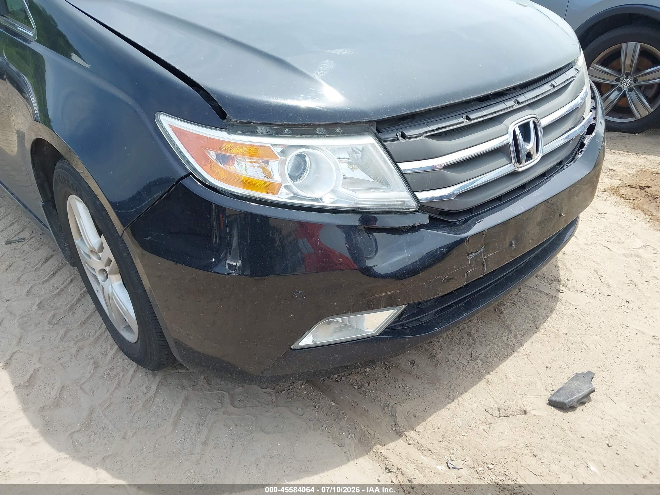 2012 Honda Odyssey Touring/touring Elite Black vin: 5FNRL5H90CB104489