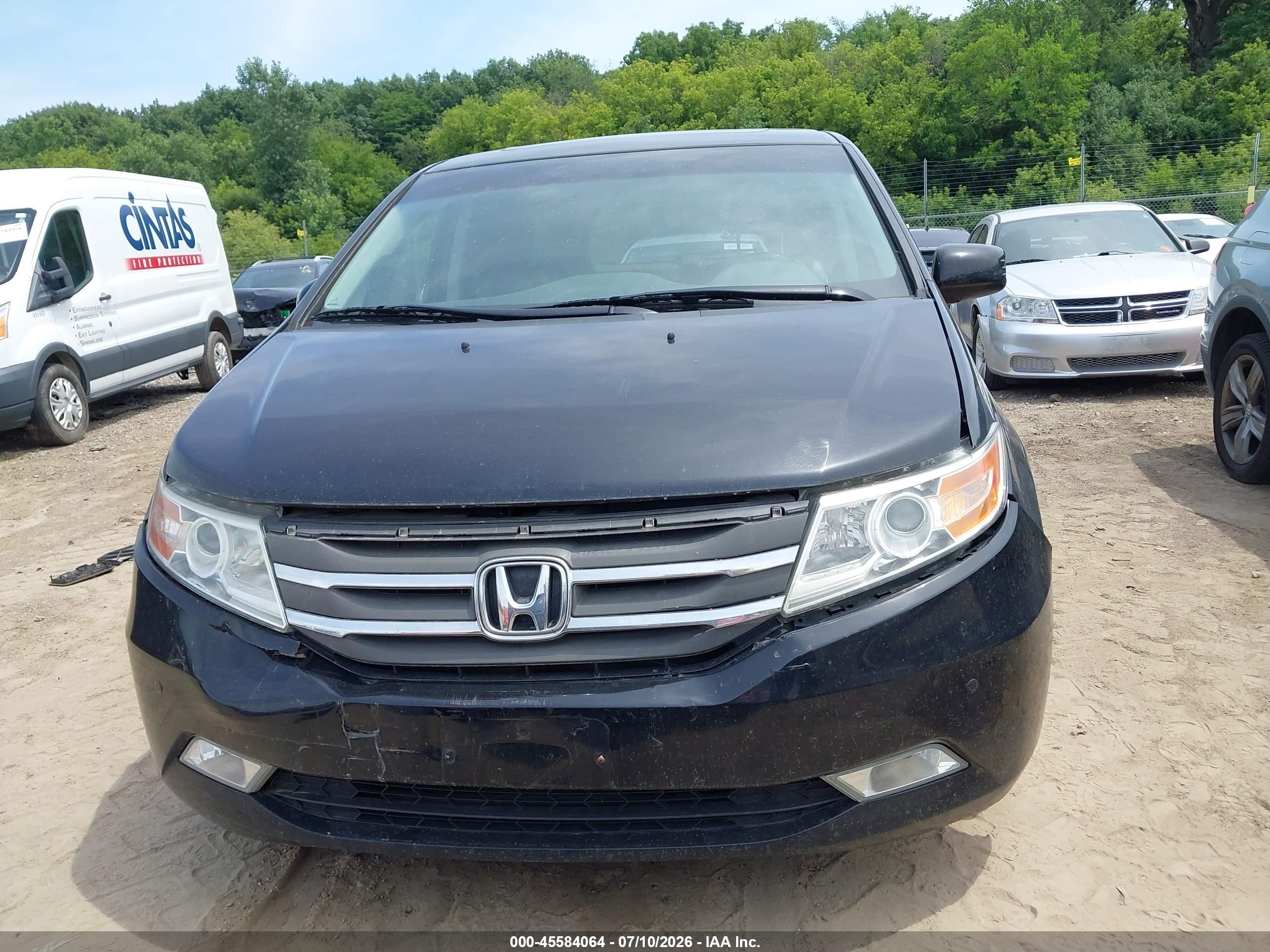 2012 Honda Odyssey Touring/touring Elite Black vin: 5FNRL5H90CB104489