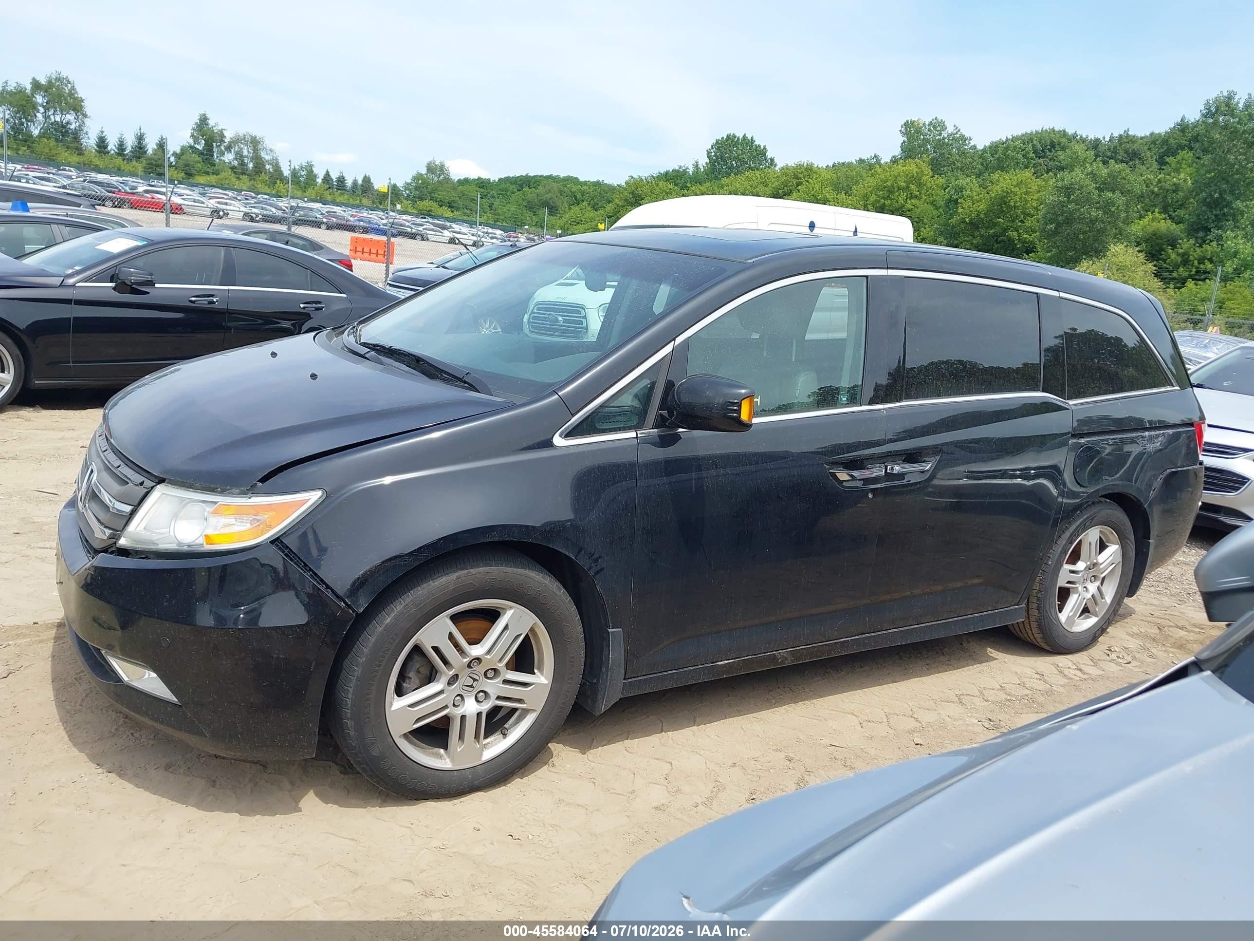 2012 Honda Odyssey Touring/touring Elite Black vin: 5FNRL5H90CB104489