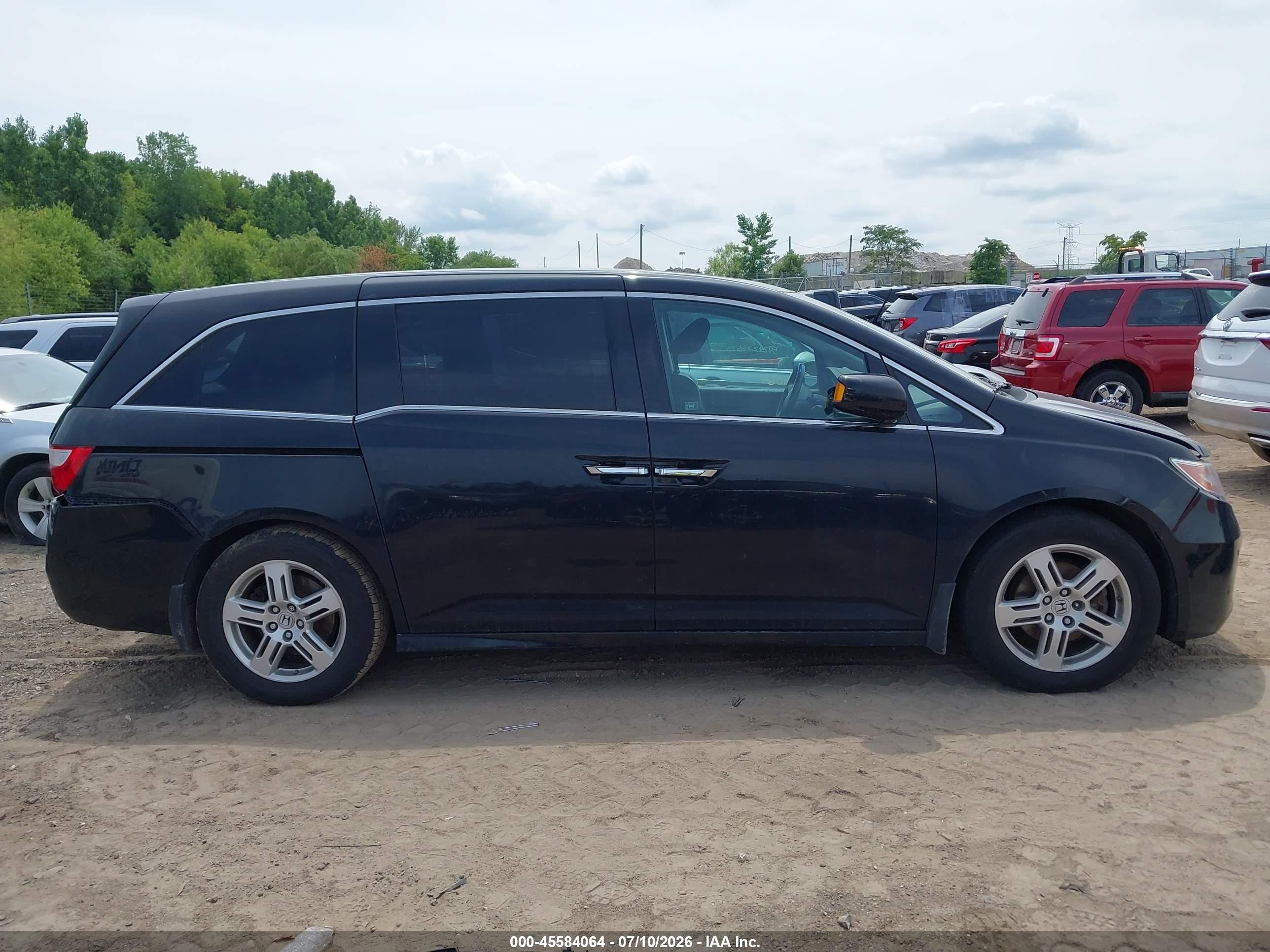 2012 Honda Odyssey Touring/touring Elite Black vin: 5FNRL5H90CB104489