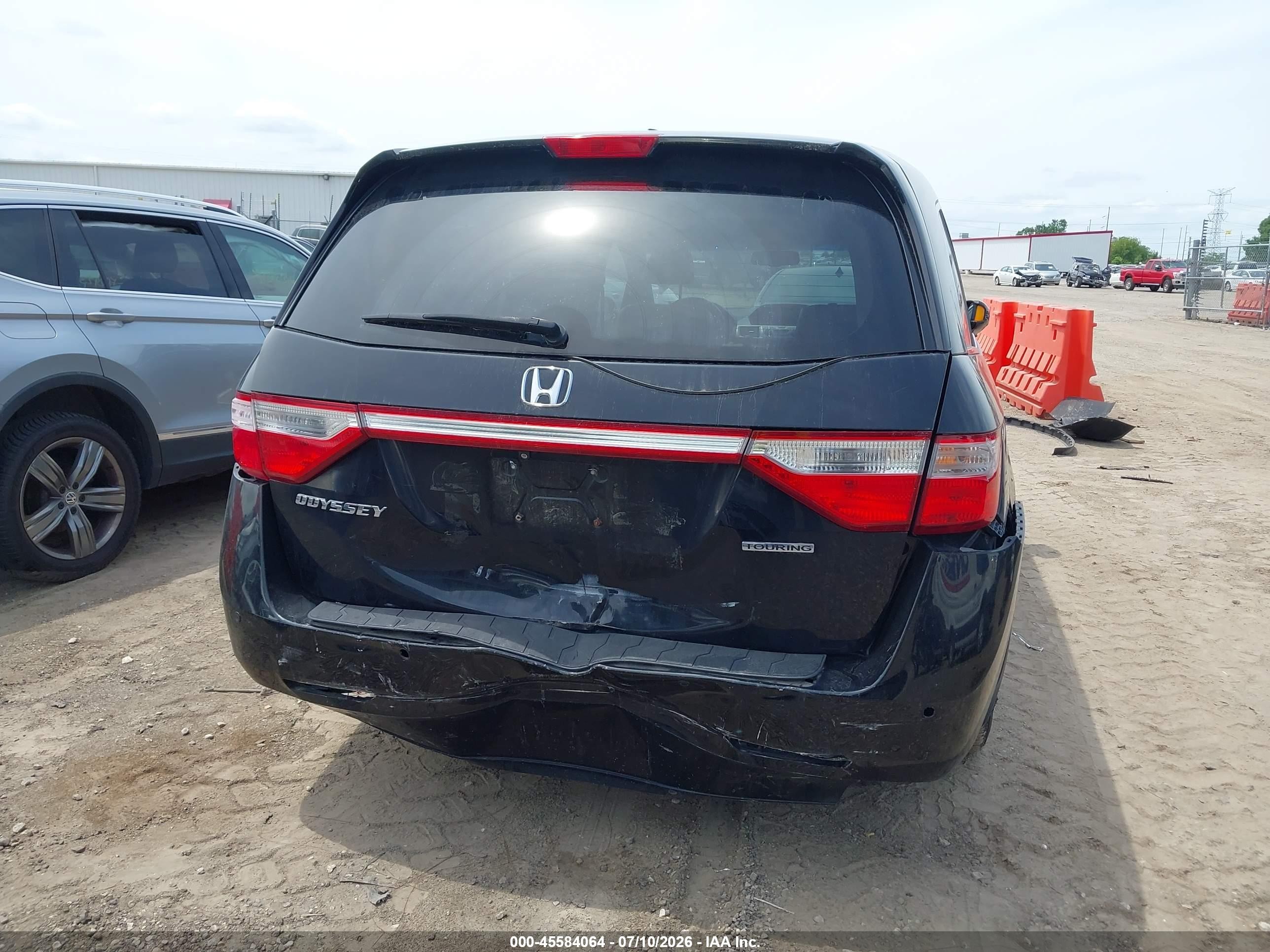 2012 Honda Odyssey Touring/touring Elite Black vin: 5FNRL5H90CB104489