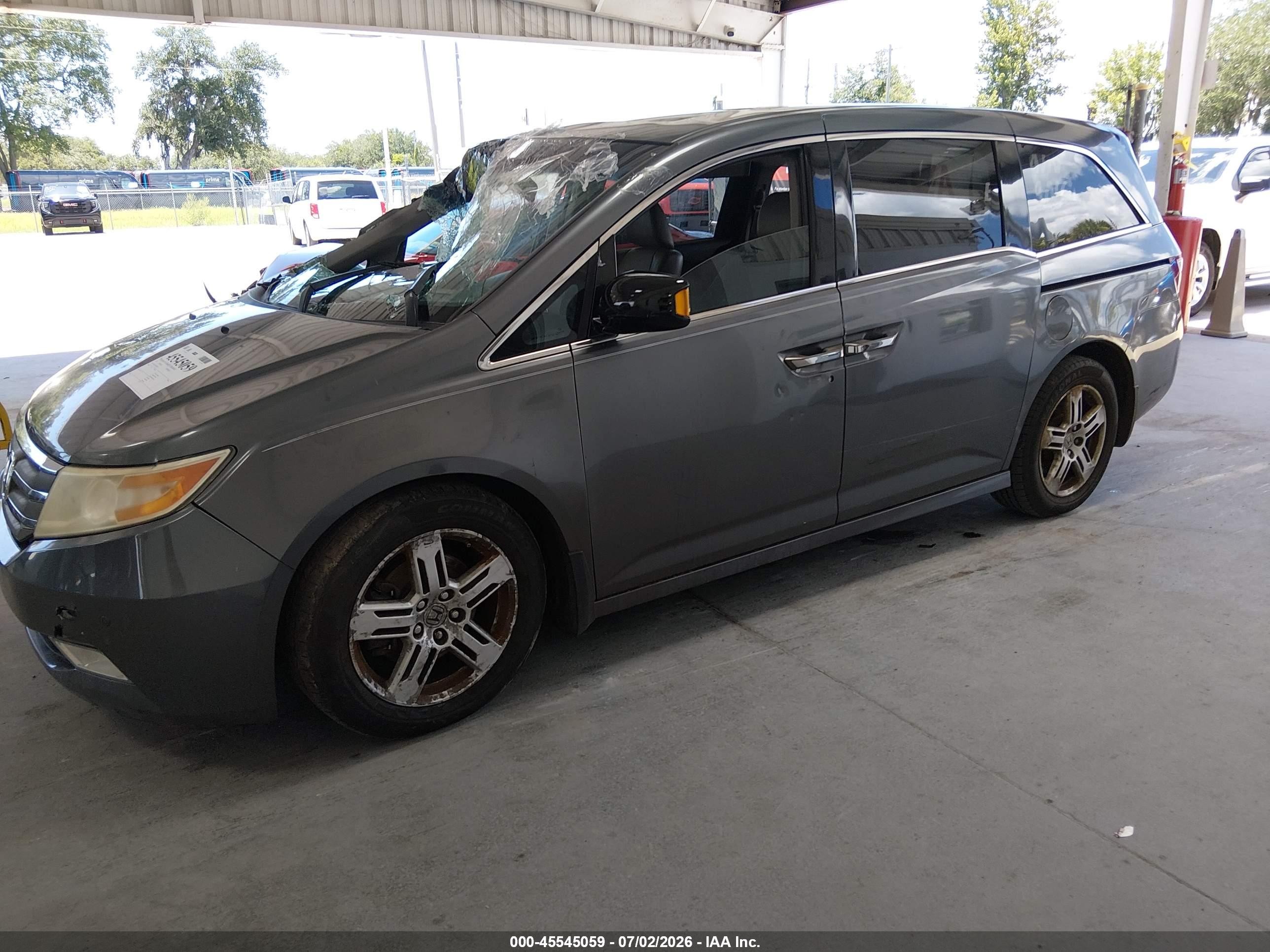 2012 Honda Odyssey Touring/touring Elite Gray vin: 5FNRL5H90CB128534