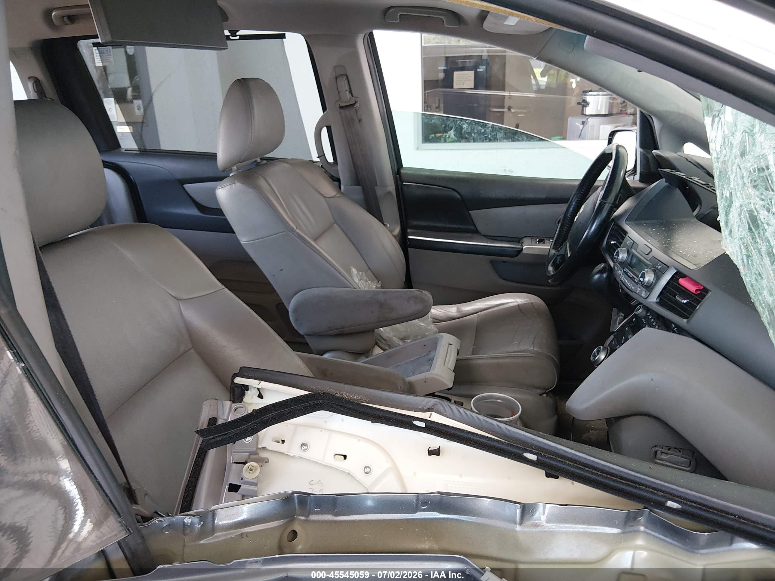 2012 Honda Odyssey Touring/touring Elite Gray vin: 5FNRL5H90CB128534