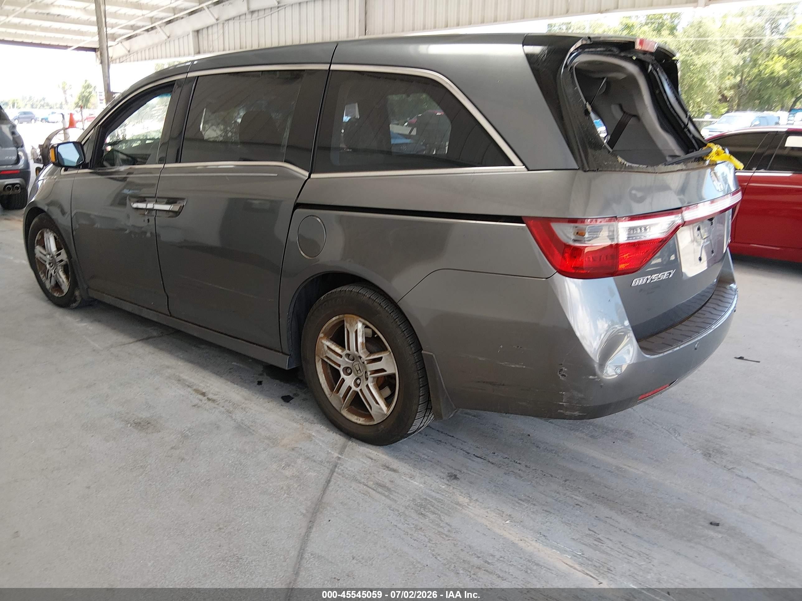 2012 Honda Odyssey Touring/touring Elite Gray vin: 5FNRL5H90CB128534