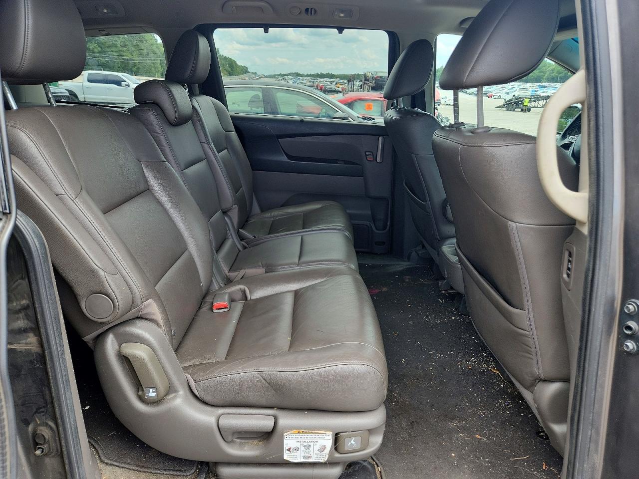 2012 Honda Odyssey Touring Gray vin: 5FNRL5H90CB134835