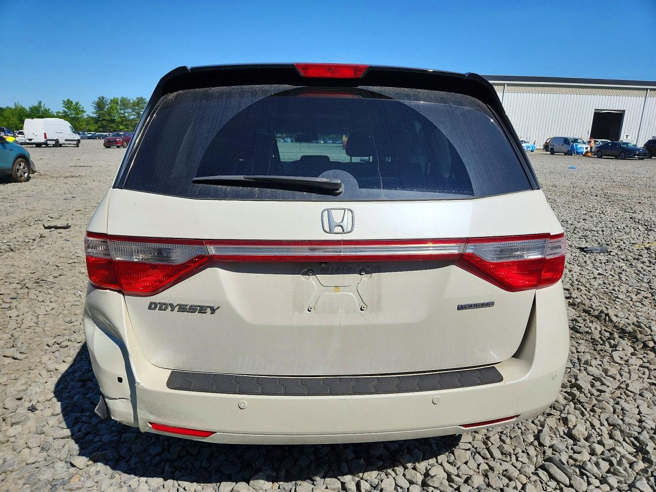 2012 Honda Odyssey Touring Белый vin: 5FNRL5H90CB143292
