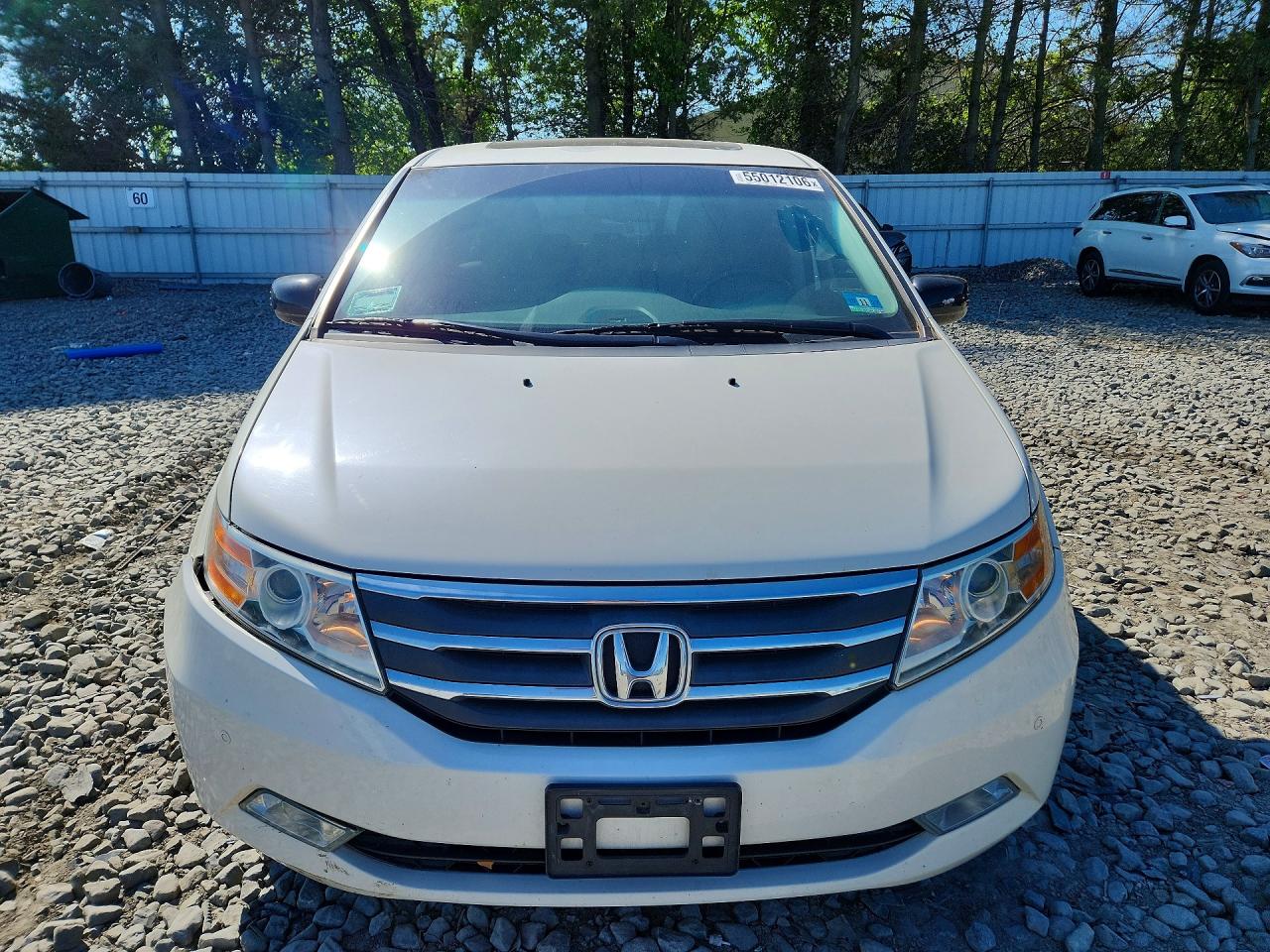 2012 Honda Odyssey Touring Белый vin: 5FNRL5H90CB143292