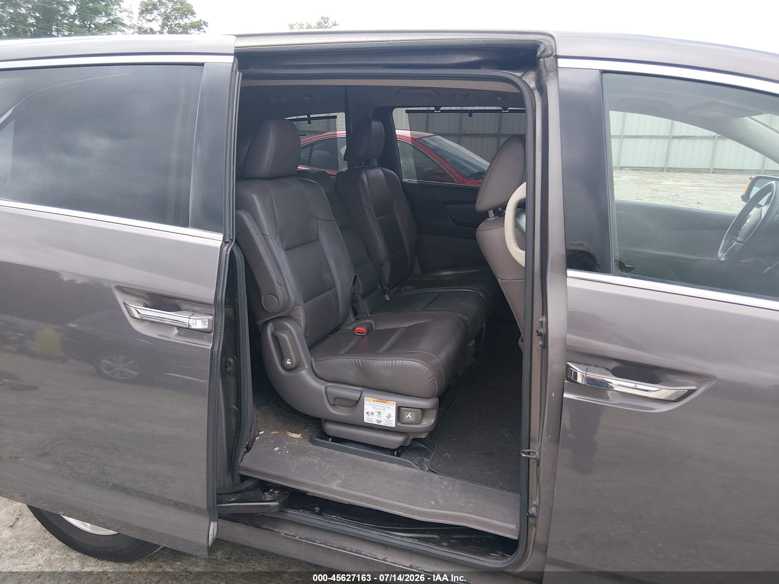 2013 Honda Odyssey Touring/touring Elite Gray vin: 5FNRL5H90DB050189