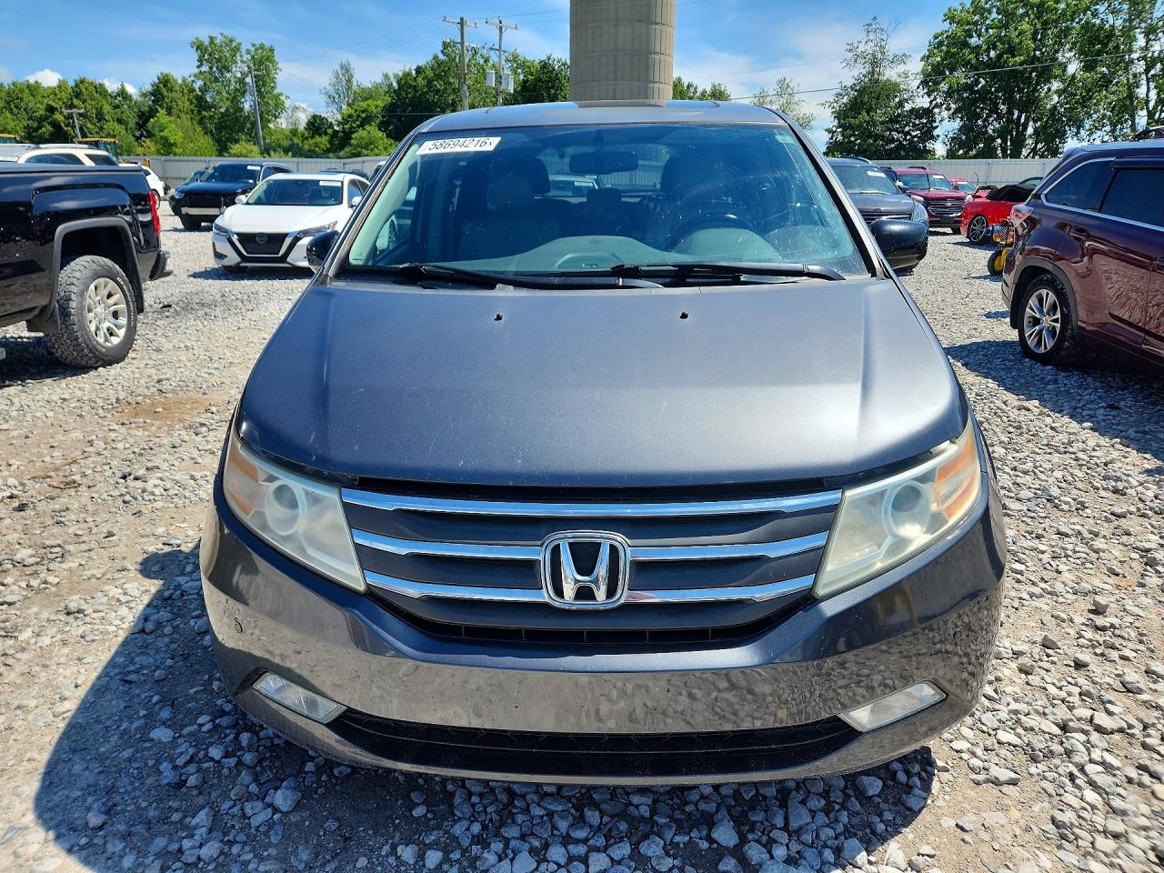 2013 Honda Odyssey Touring Gray vin: 5FNRL5H90DB056073