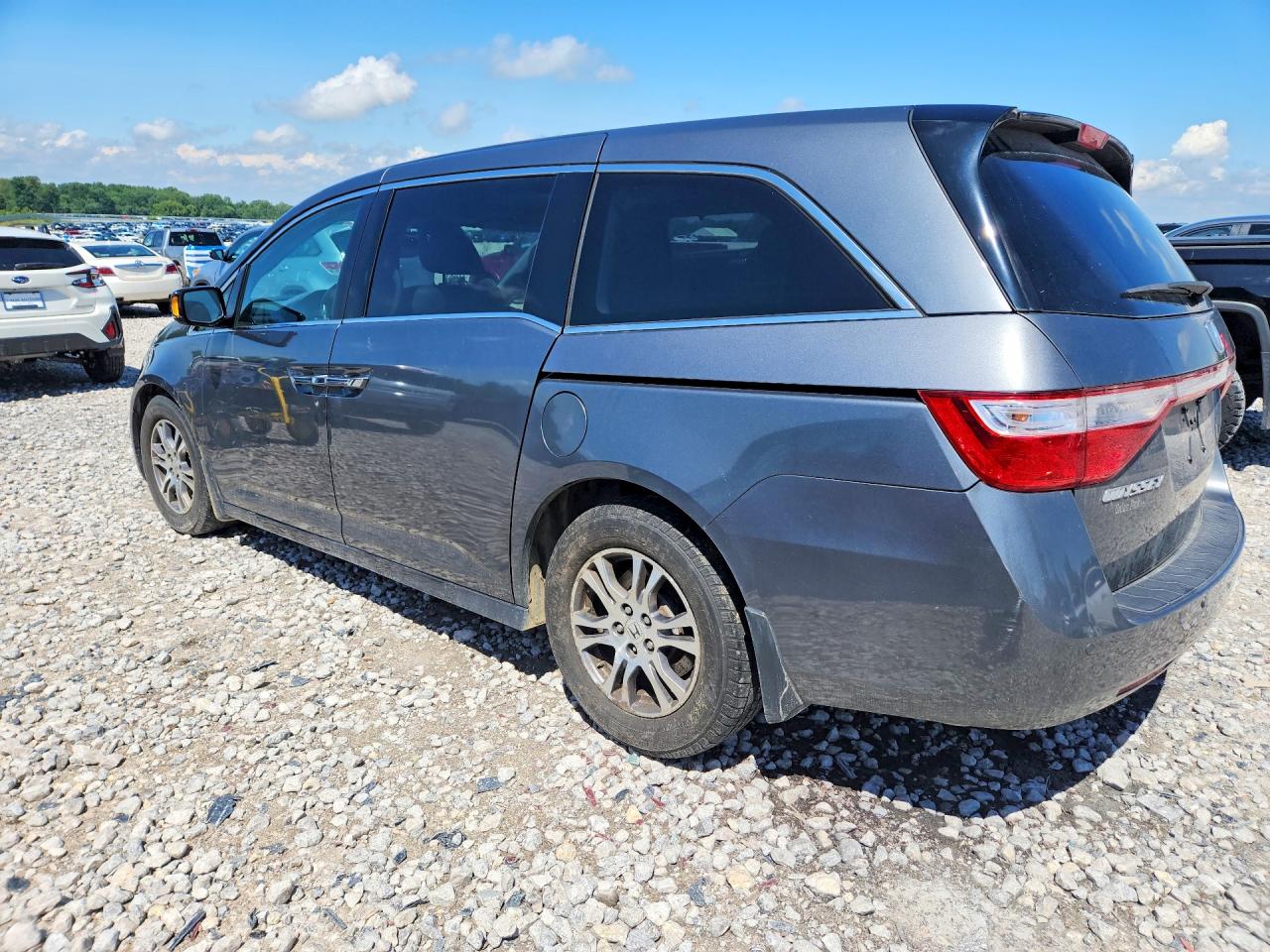 2013 Honda Odyssey Touring Gray vin: 5FNRL5H90DB056073