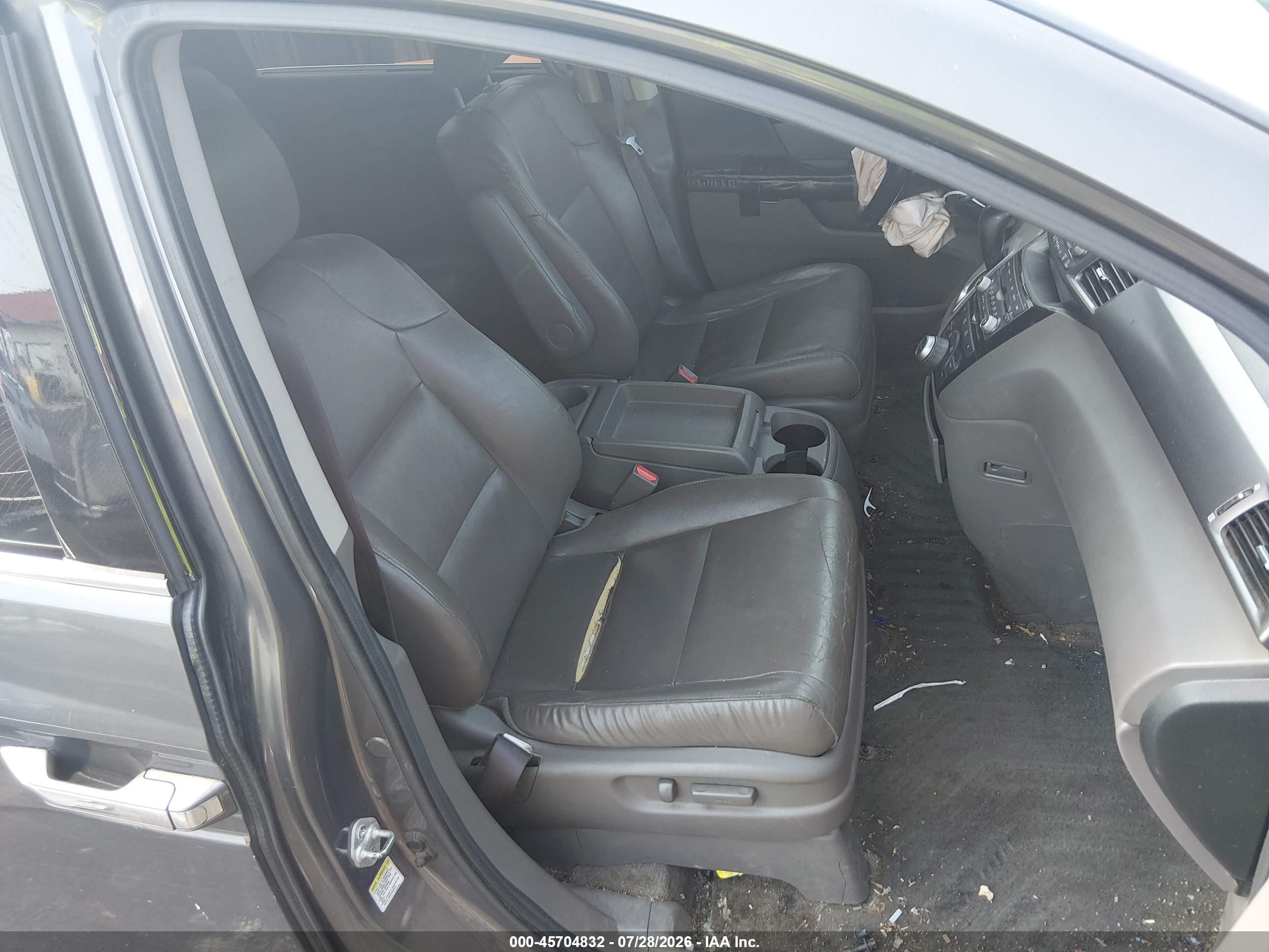 2013 Honda Odyssey Touring/touring Elite Gray vin: 5FNRL5H90DB071463