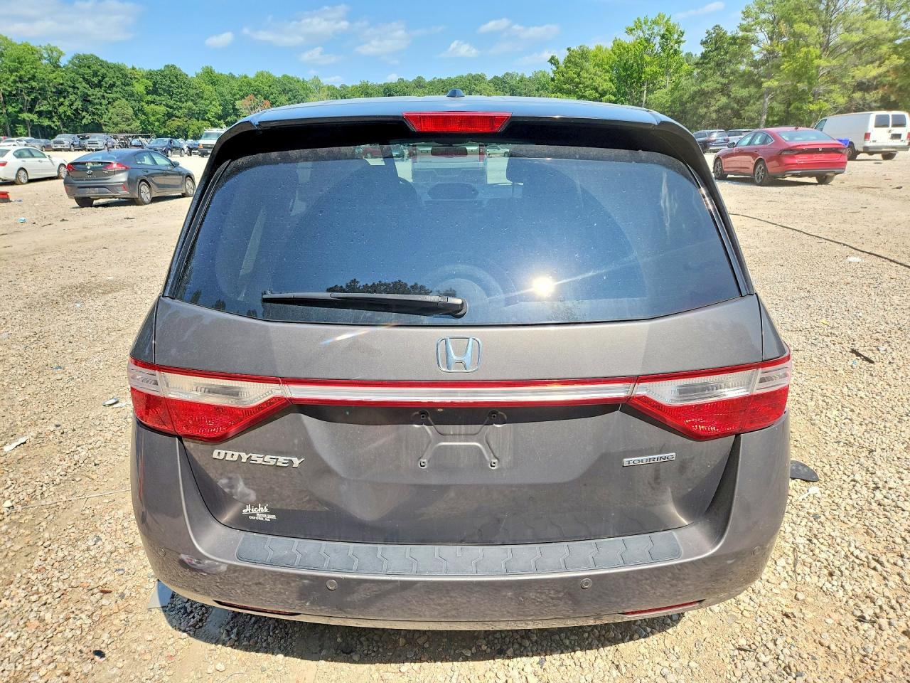 2013 Honda Odyssey Touring Белый vin: 5FNRL5H90DB083709