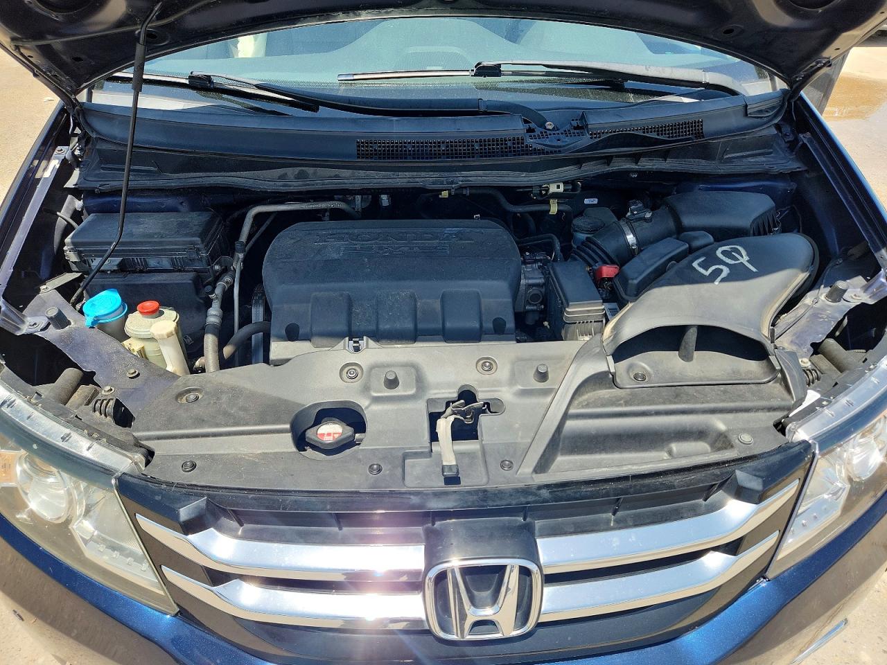 2014 Honda Odyssey Touring Blue vin: 5FNRL5H90EB006260