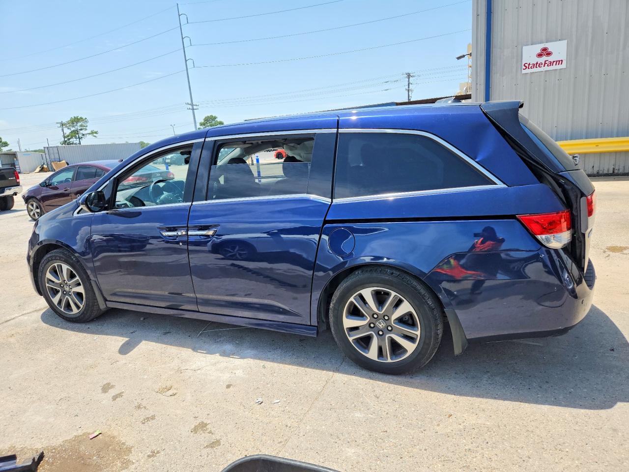 2014 Honda Odyssey Touring Blue vin: 5FNRL5H90EB006260