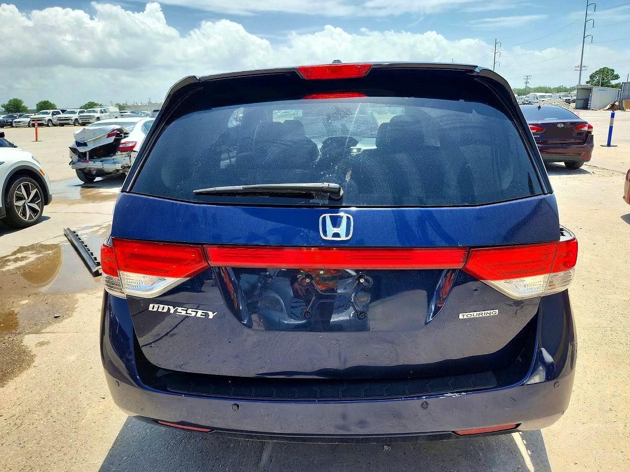 2014 Honda Odyssey Touring Blue vin: 5FNRL5H90EB006260