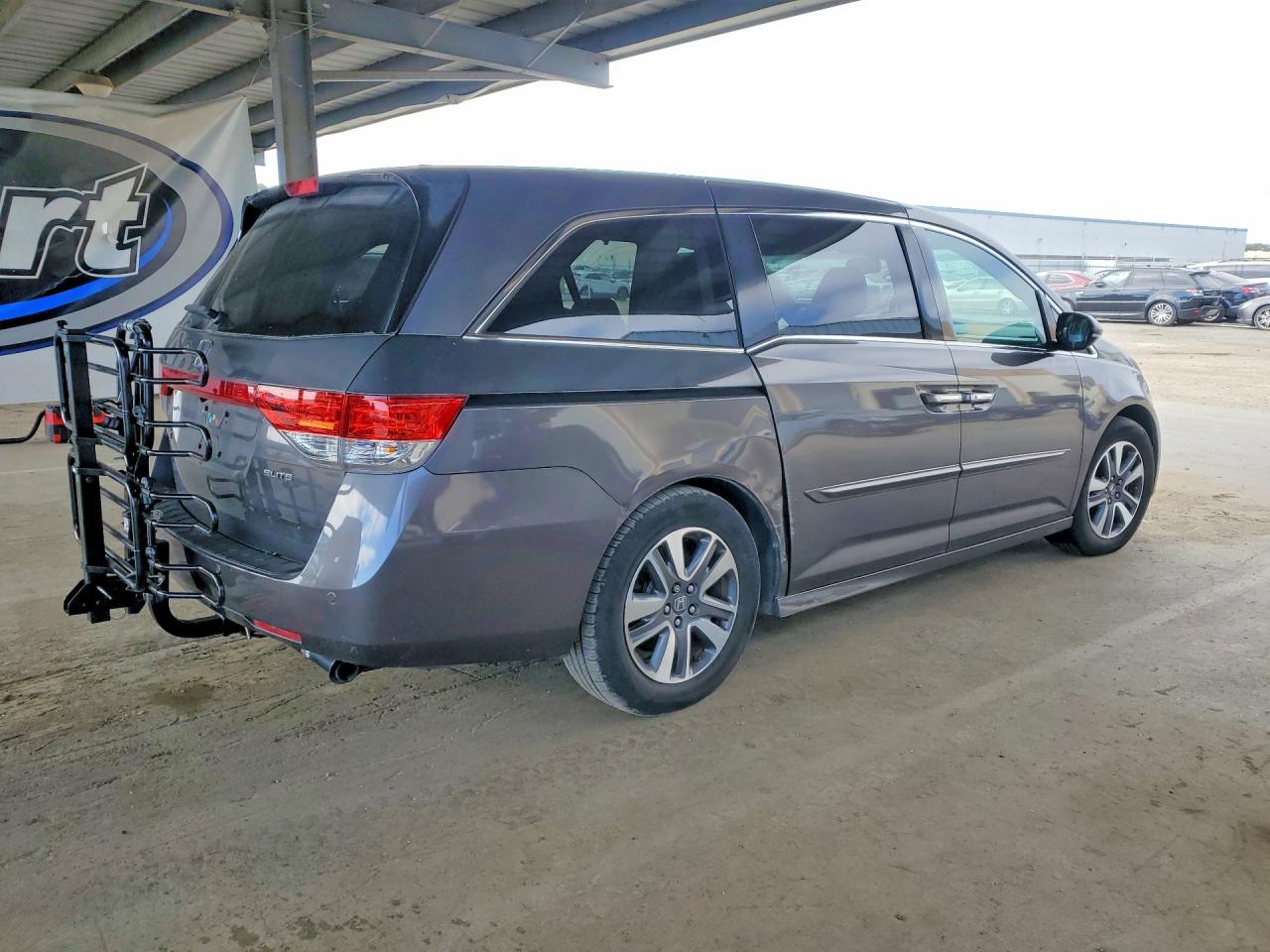 2014 Honda Odyssey Touring Gray vin: 5FNRL5H90EB010888