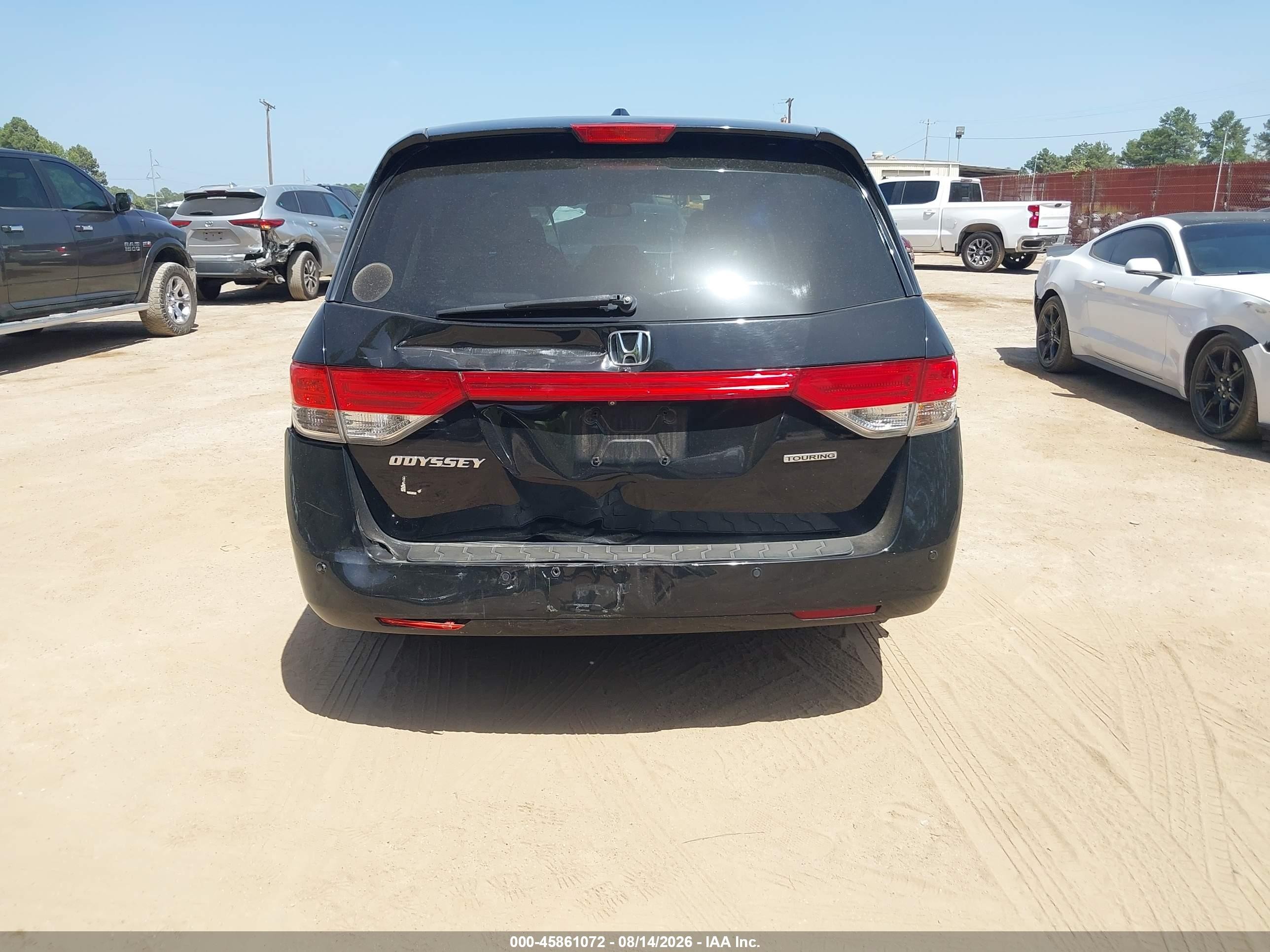 2014 Honda Odyssey Touring/touring Elite Black vin: 5FNRL5H90EB015184