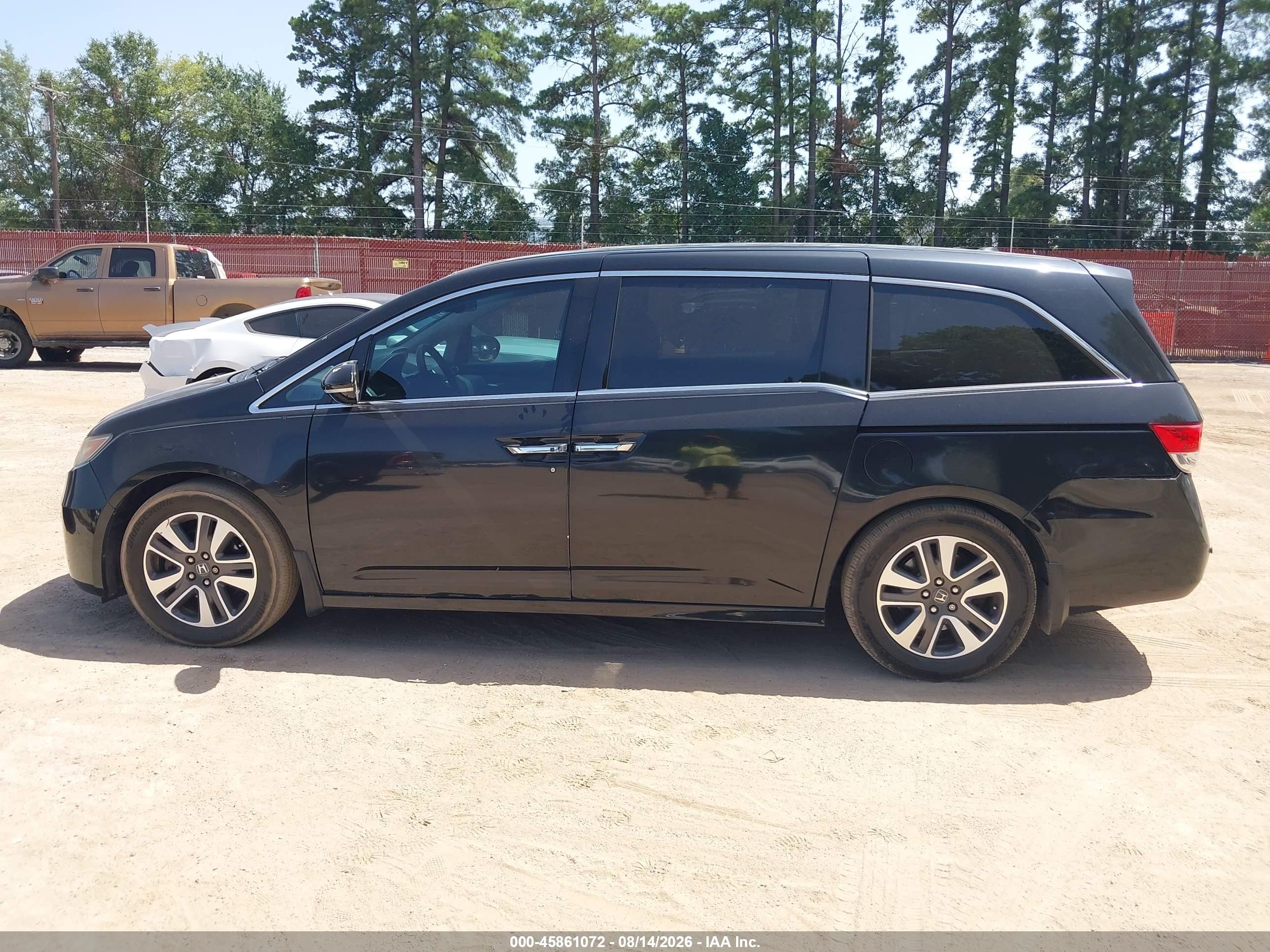 2014 Honda Odyssey Touring/touring Elite Black vin: 5FNRL5H90EB015184