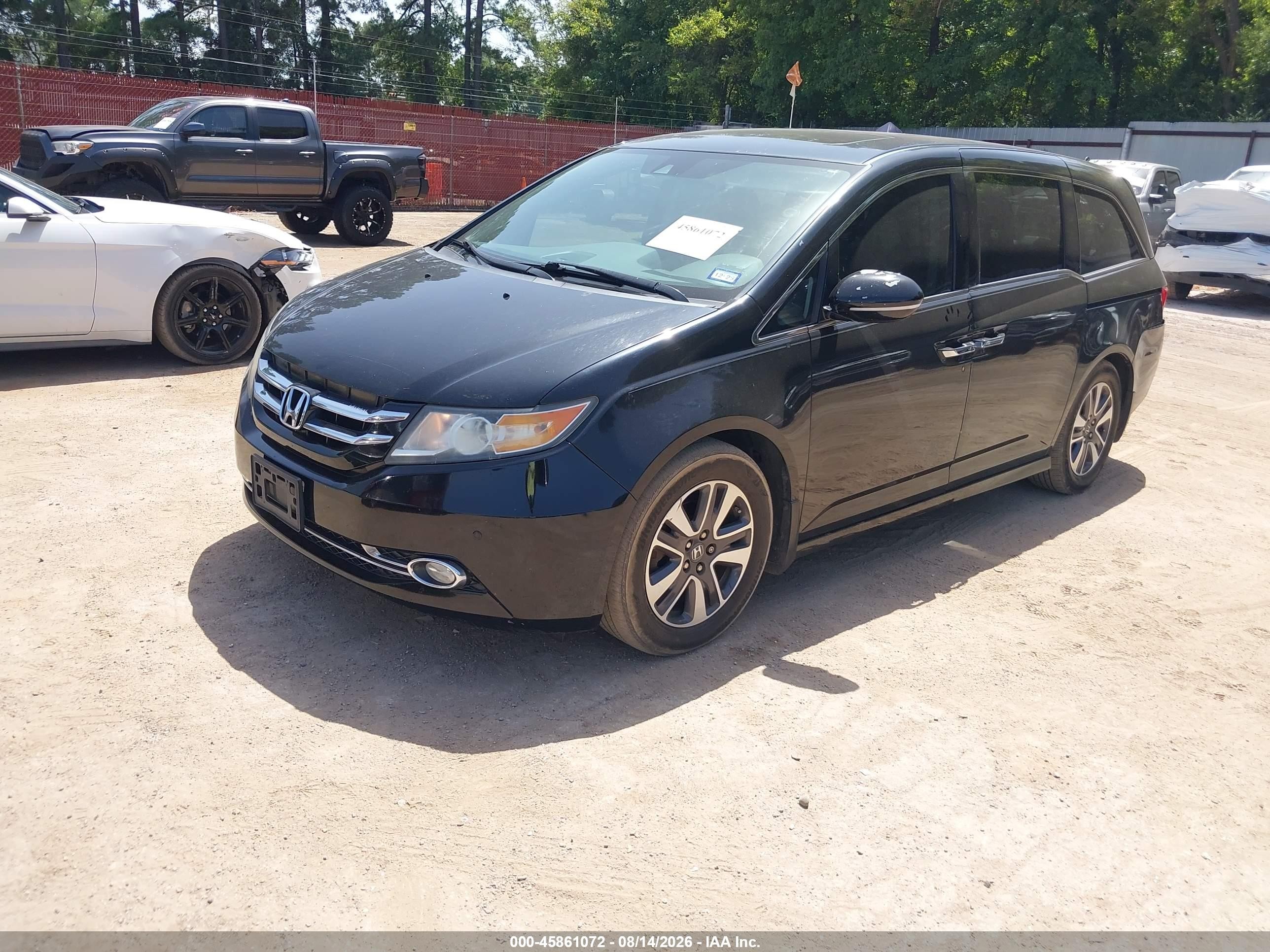 2014 Honda Odyssey Touring/touring Elite Black vin: 5FNRL5H90EB015184