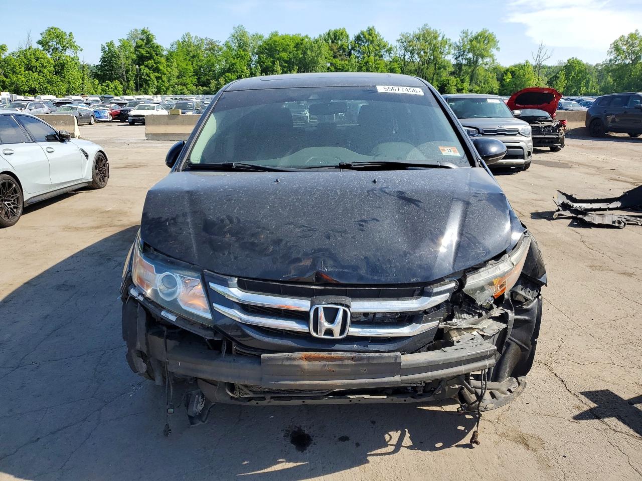 2014 Honda Odyssey Touring Черный vin: 5FNRL5H90EB024645