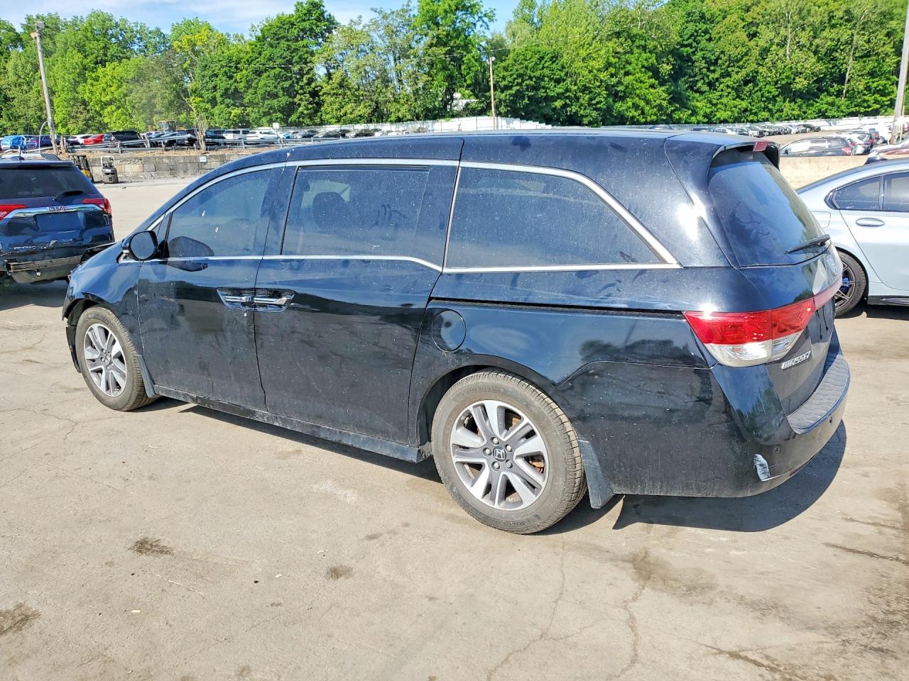 2014 Honda Odyssey Touring Черный vin: 5FNRL5H90EB024645