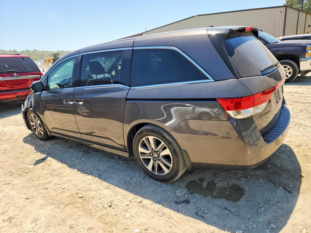 2014 Honda Odyssey Touring Gray vin: 5FNRL5H90EB070122