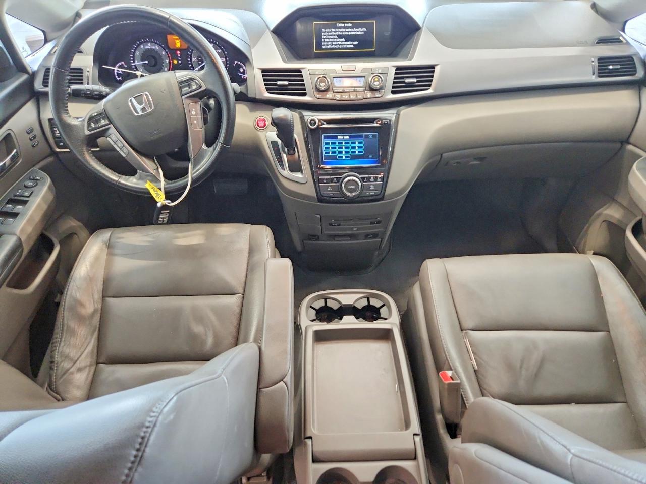 2014 Honda Odyssey Touring Black vin: 5FNRL5H90EB079516