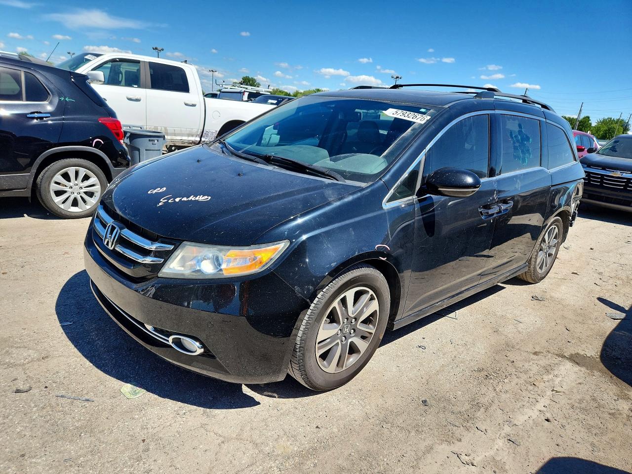 2014 Honda Odyssey Black vin: 5FNRL5H90EB081847