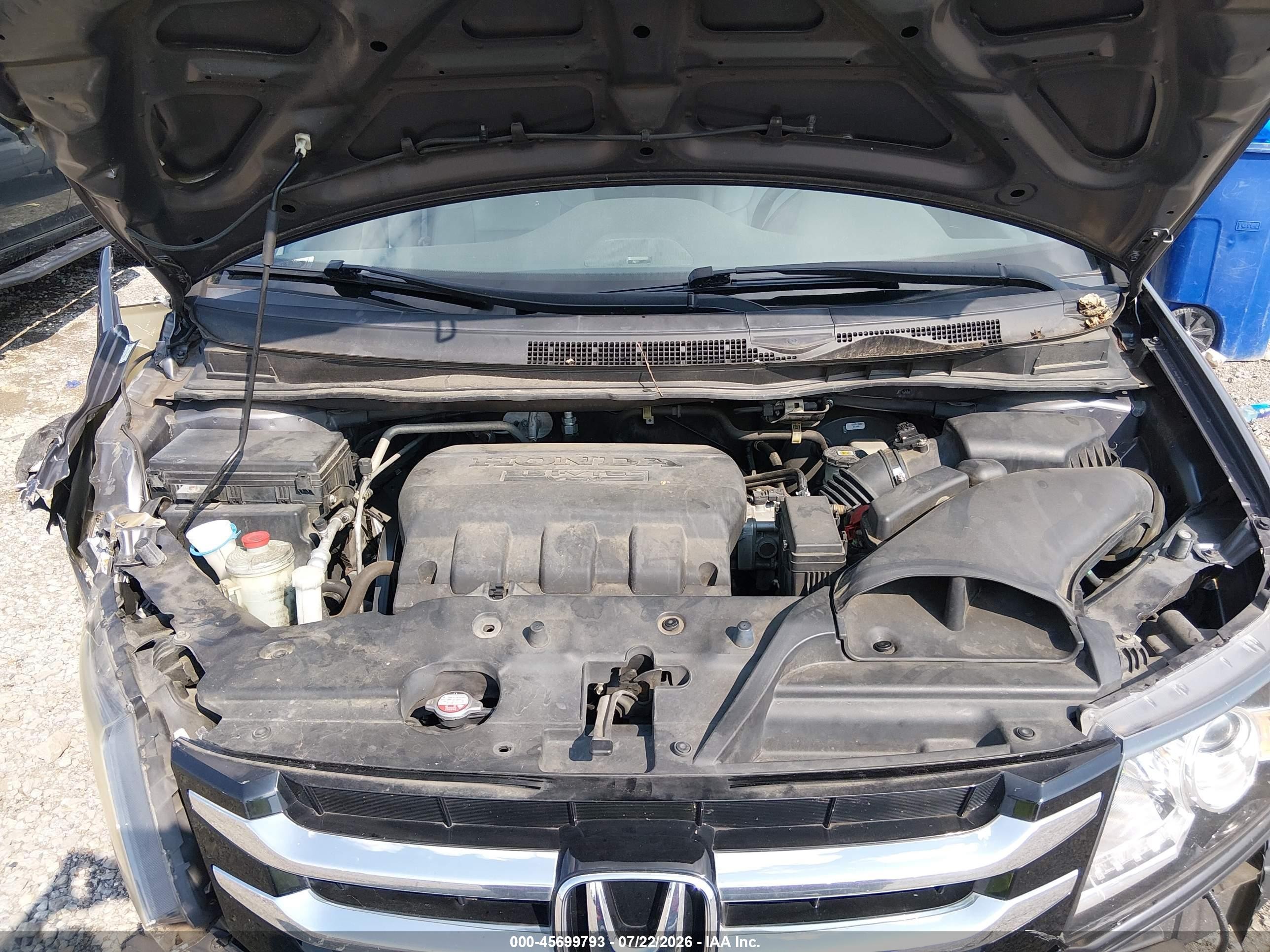 2014 Honda Odyssey Touring/touring Elite Gray vin: 5FNRL5H90EB084666
