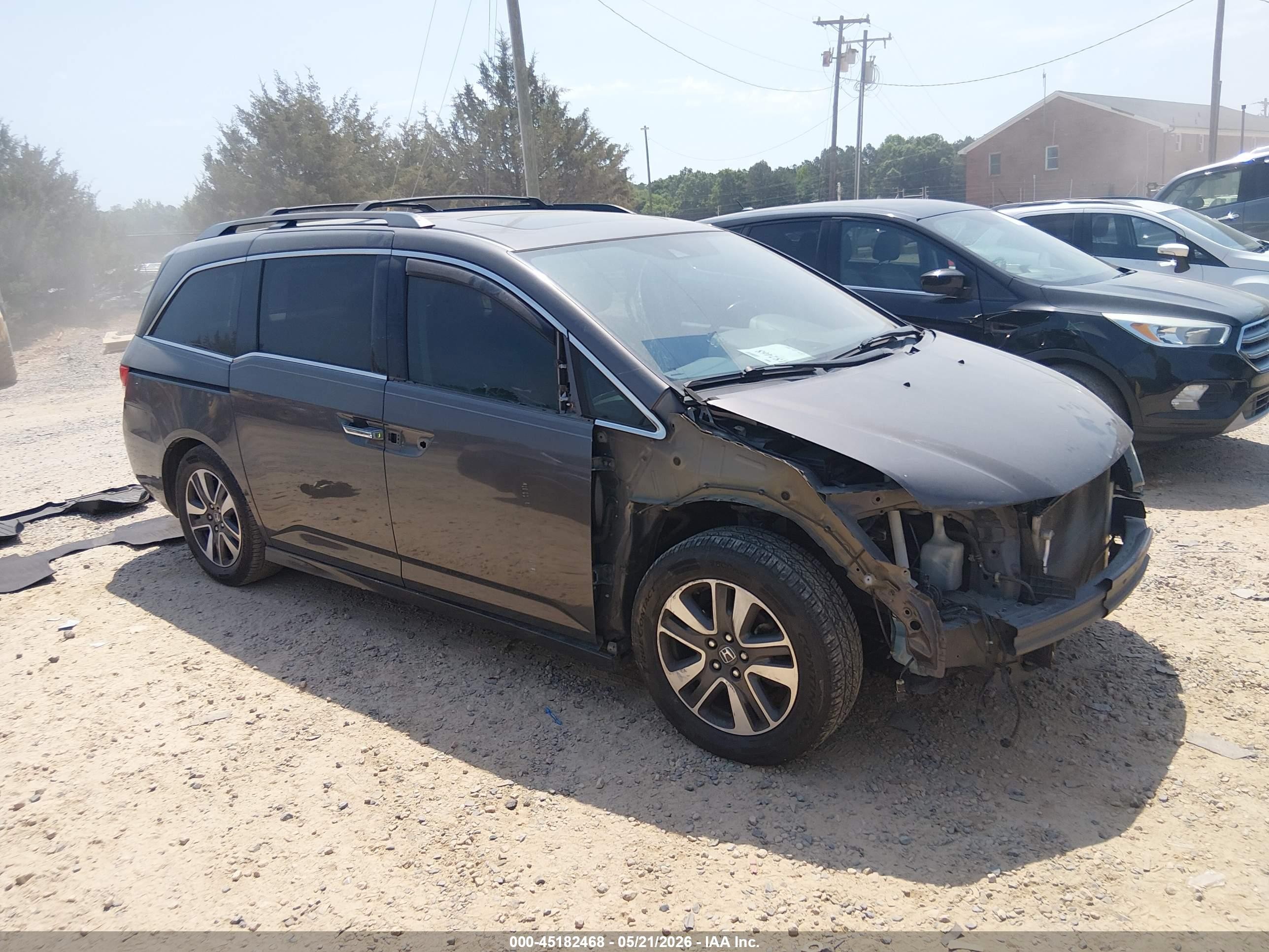 2014 Honda Odyssey Touring/touring Elite Gray vin: 5FNRL5H90EB105029