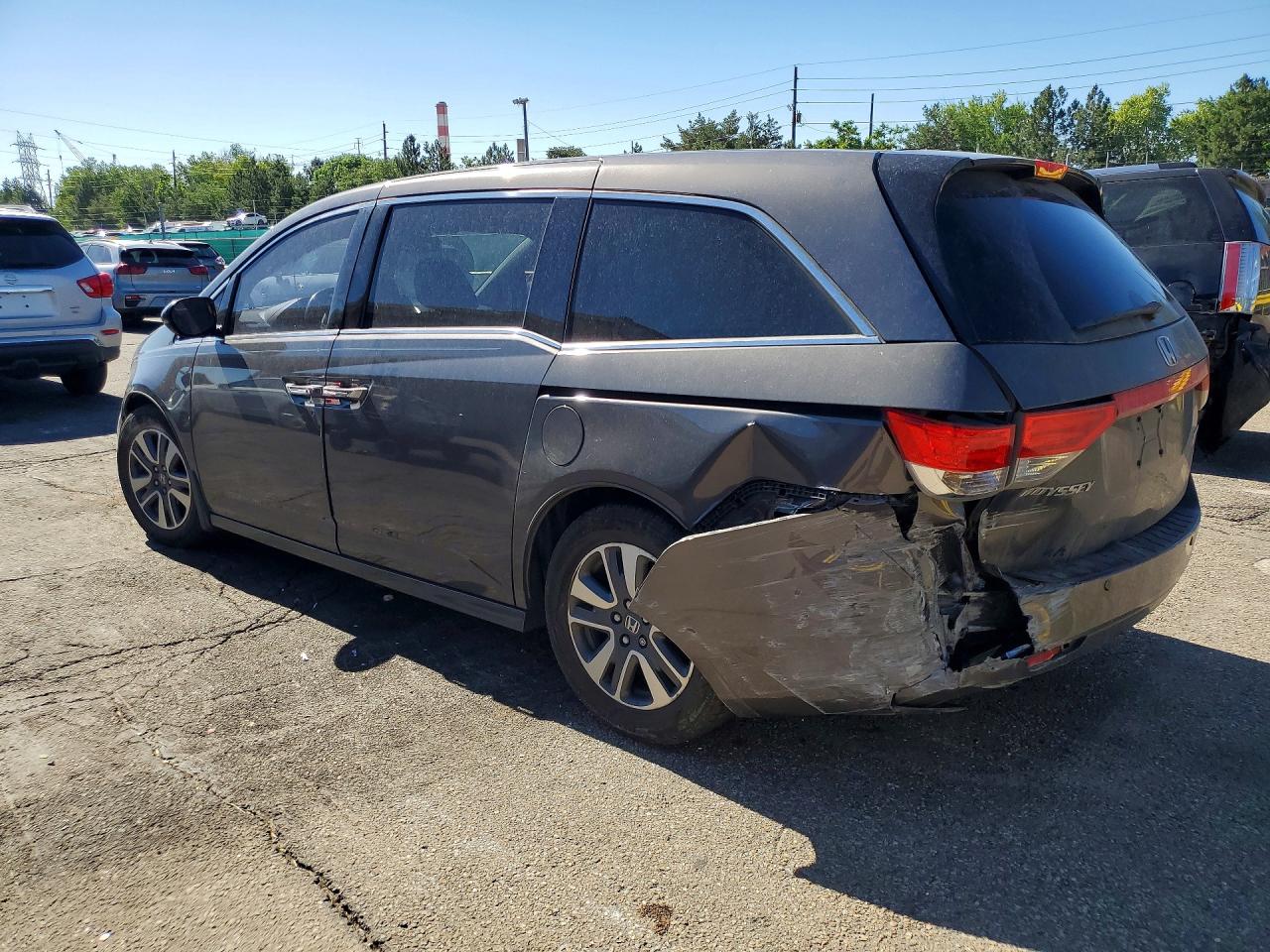 2015 Honda Odyssey Touring Gray vin: 5FNRL5H90FB023822