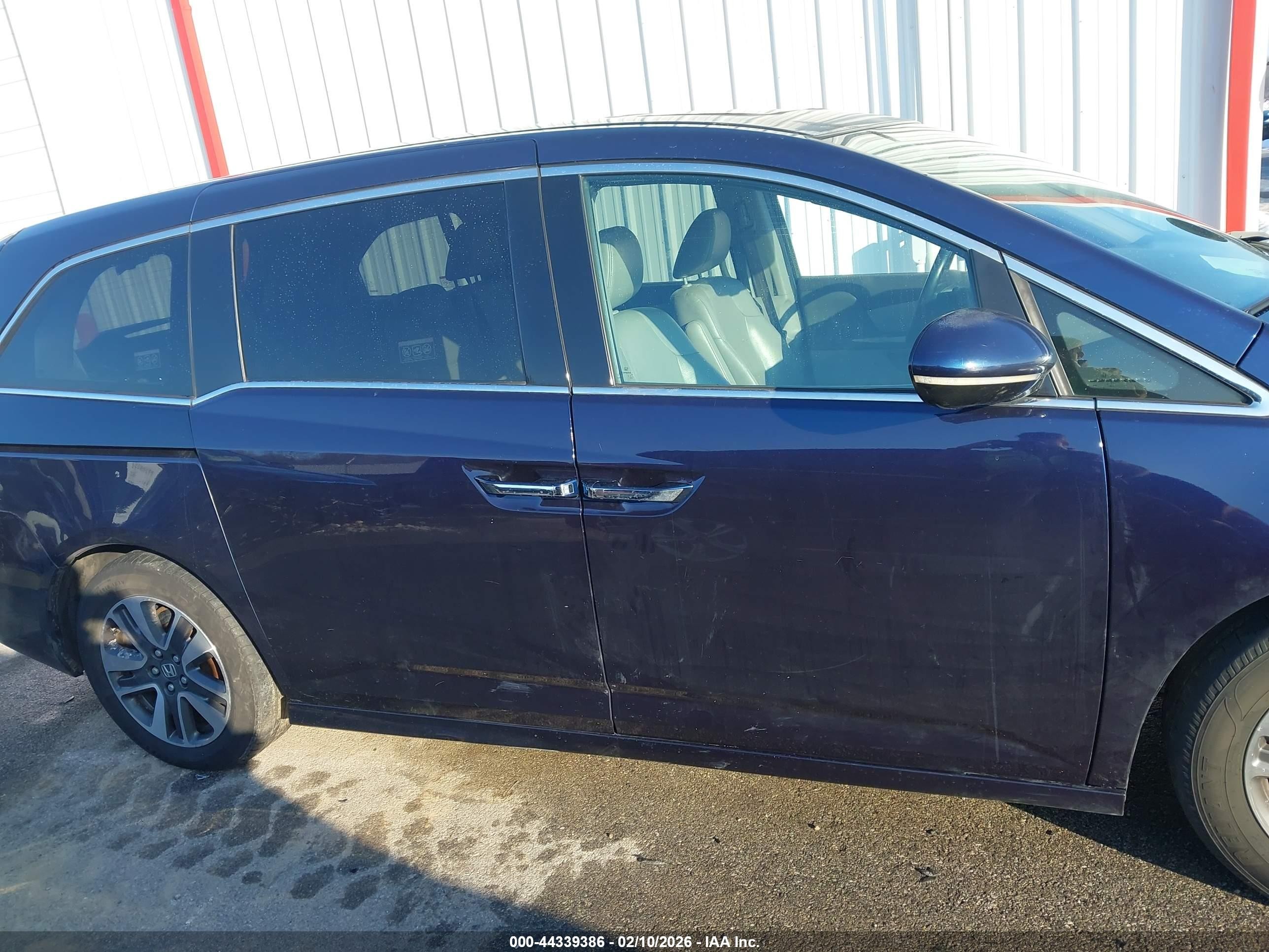 2015 Honda Odyssey Touring/touring Elite Blue vin: 5FNRL5H90FB048445