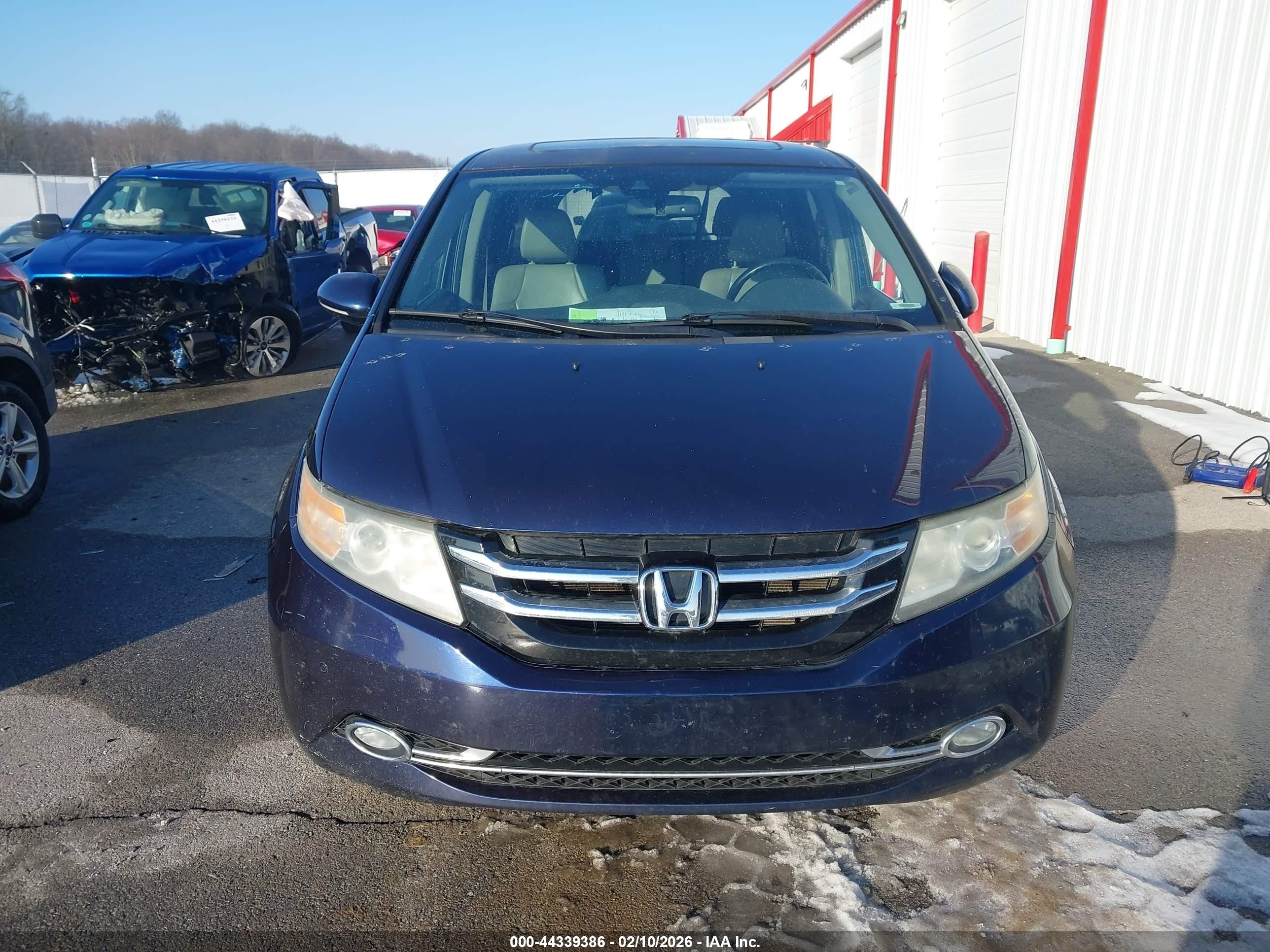 2015 Honda Odyssey Touring/touring Elite Blue vin: 5FNRL5H90FB048445