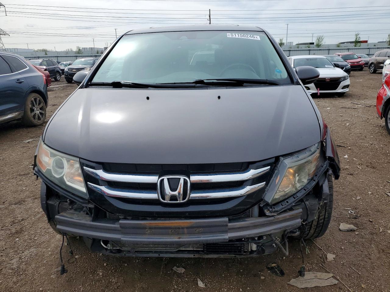 2015 Honda Odyssey Touring Gray vin: 5FNRL5H90FB113486