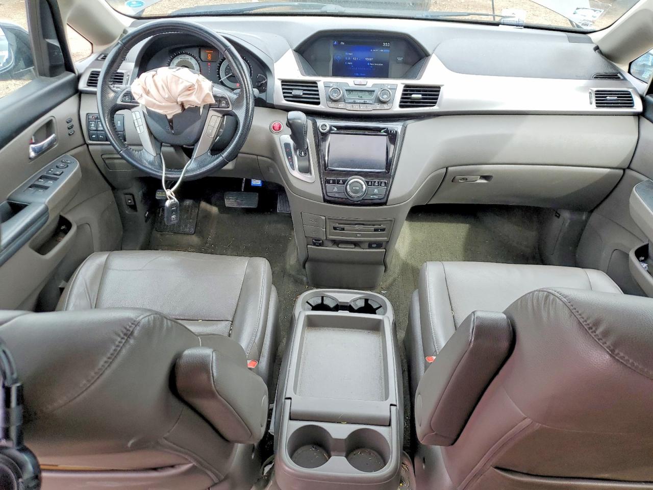 2015 Honda Odyssey Touring Gray vin: 5FNRL5H90FB113486