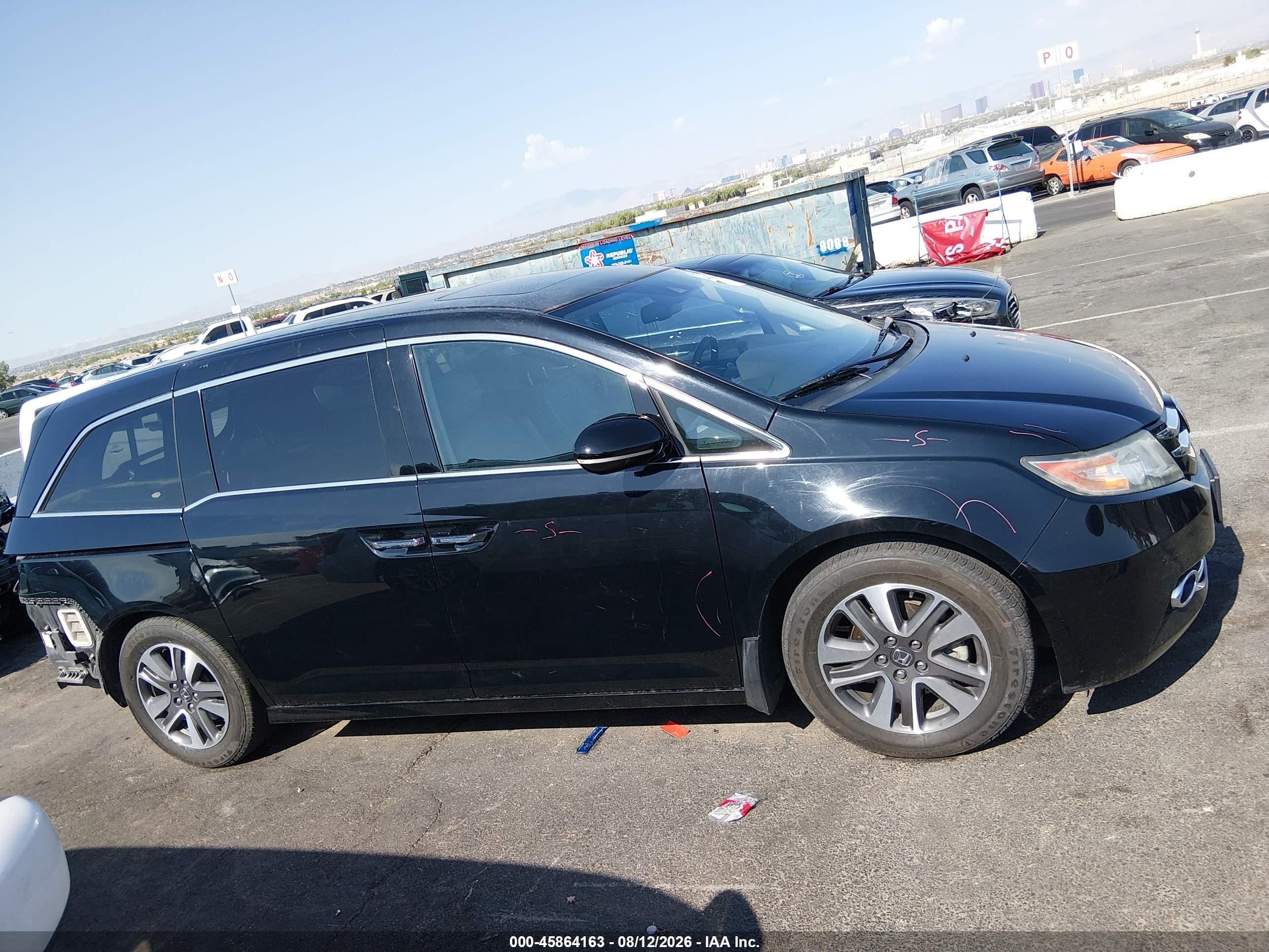 2016 Honda Odyssey Touring/touring Elite Black vin: 5FNRL5H90GB132900