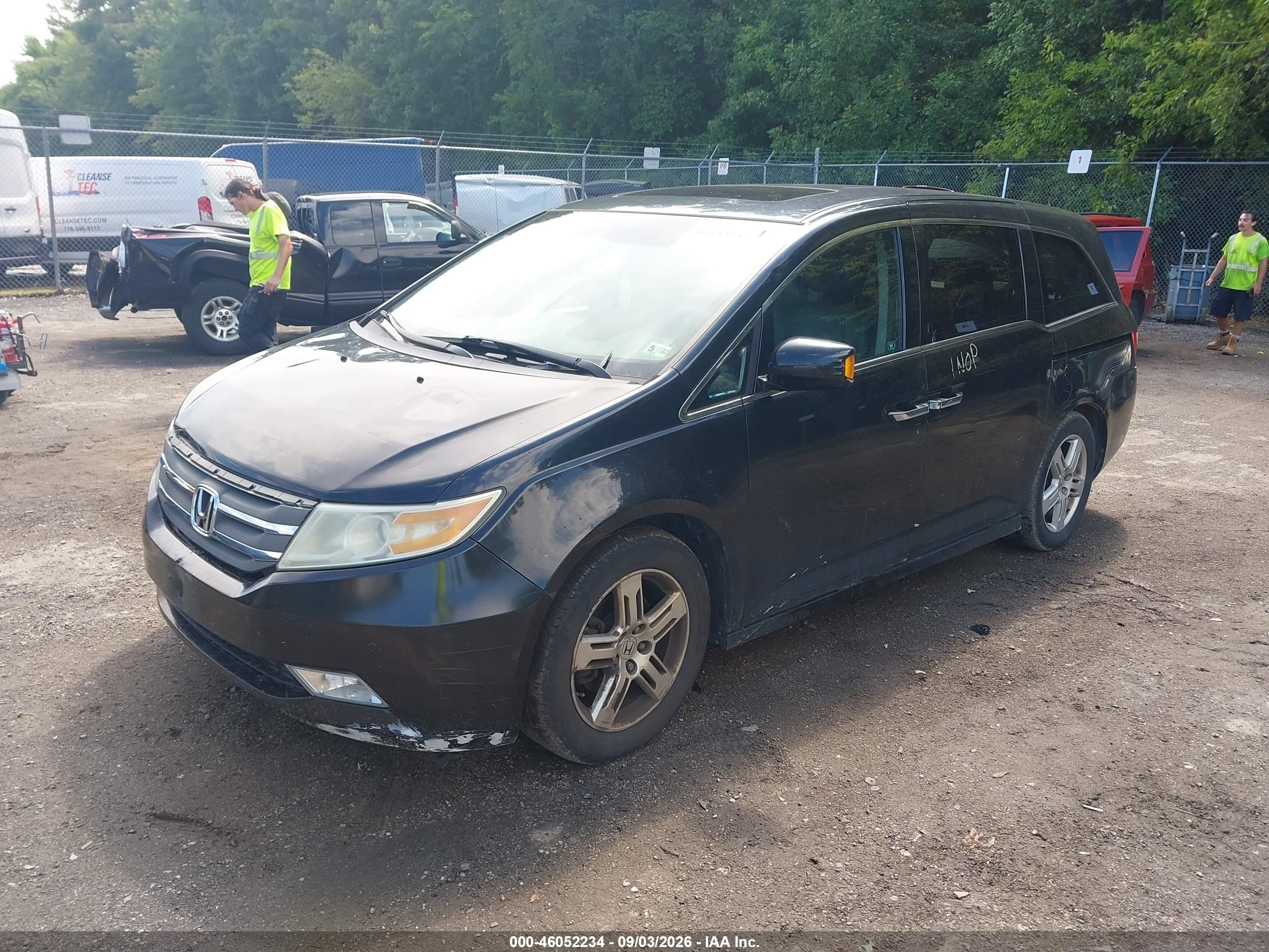 2011 Honda Odyssey Touring/touring Elite Black vin: 5FNRL5H91BB056614