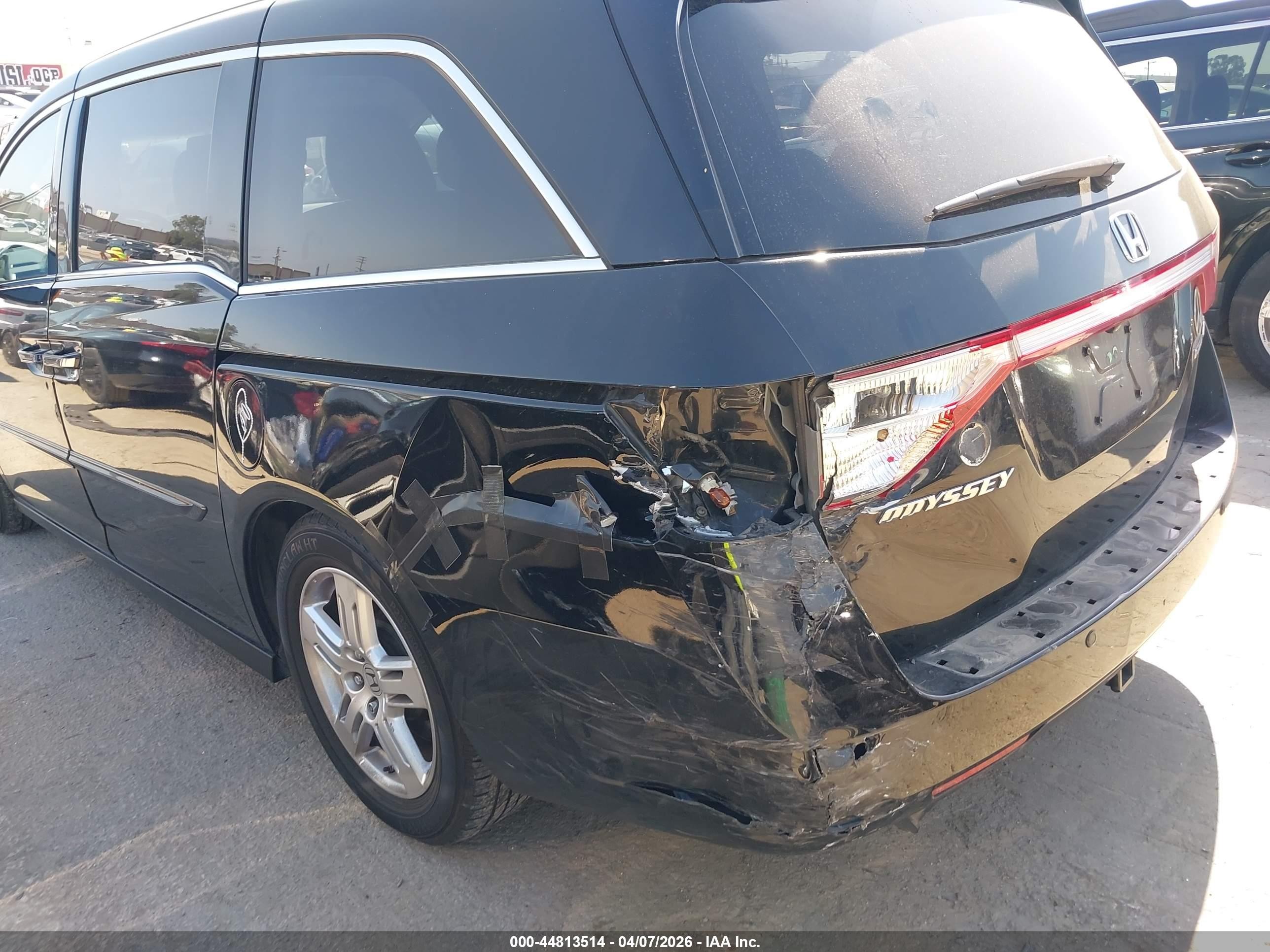2011 Honda Odyssey Touring/touring Elite Black vin: 5FNRL5H91BB091556