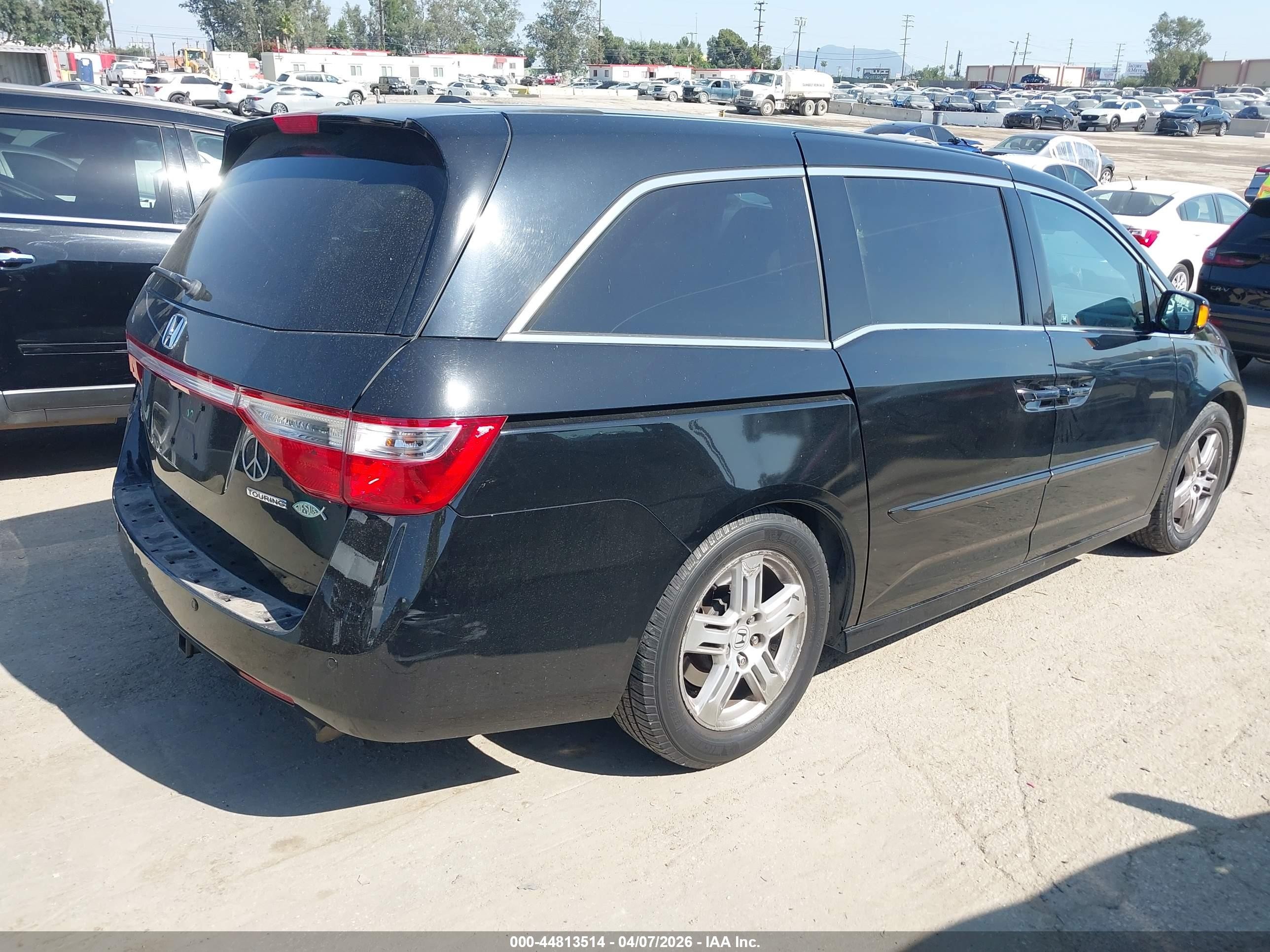 2011 Honda Odyssey Touring/touring Elite Black vin: 5FNRL5H91BB091556