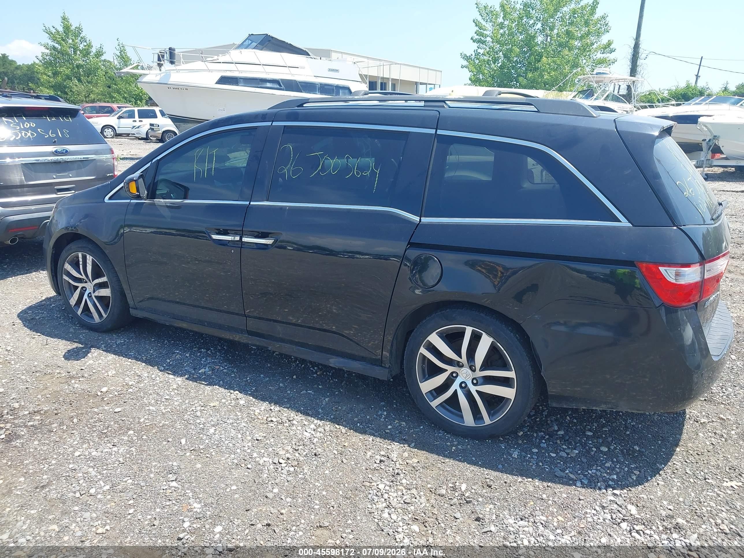 2012 Honda Odyssey Touring/touring Elite Gray vin: 5FNRL5H91CB026546