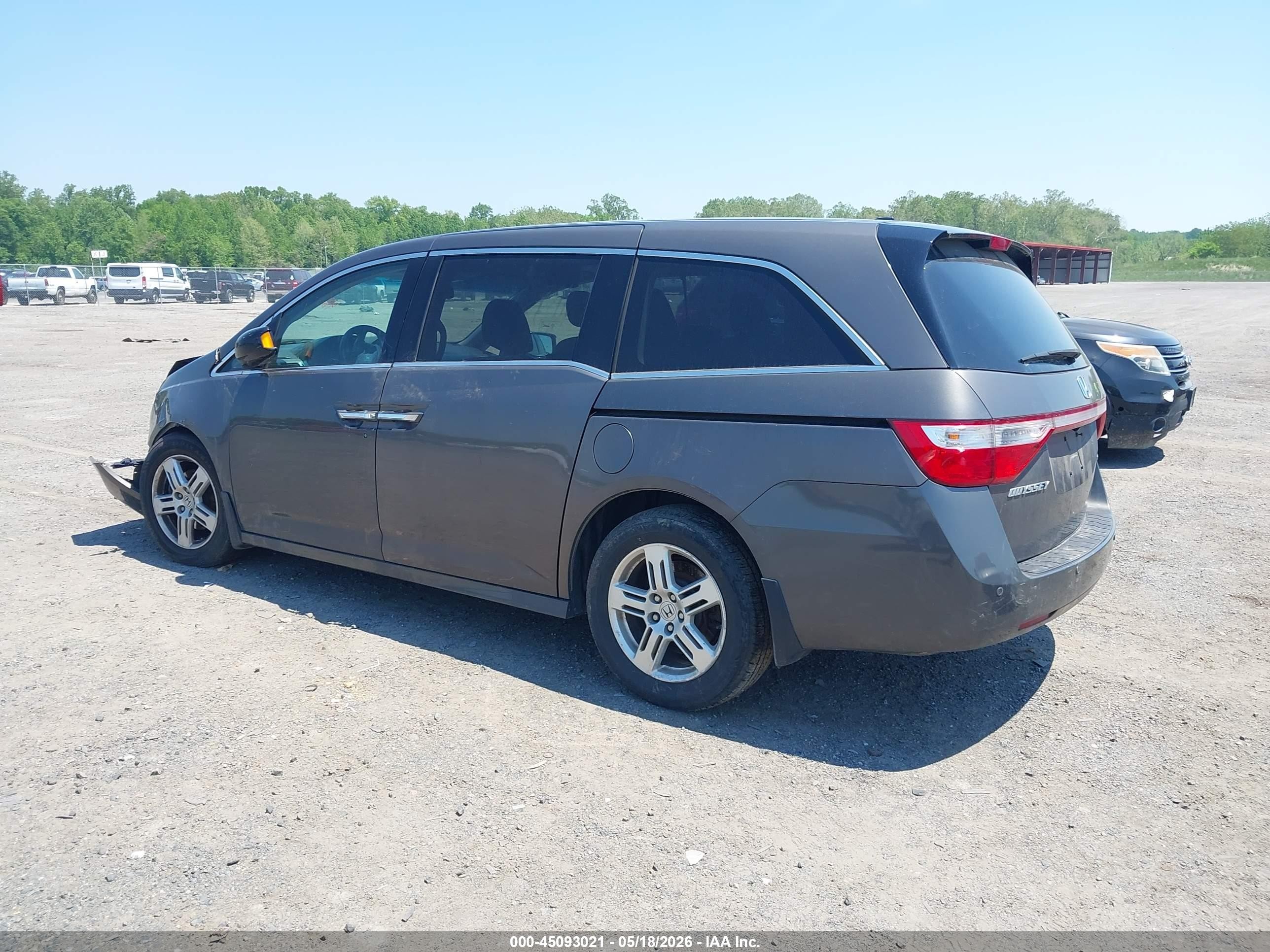 2012 Honda Odyssey Touring/touring Elite Gray vin: 5FNRL5H91CB036252