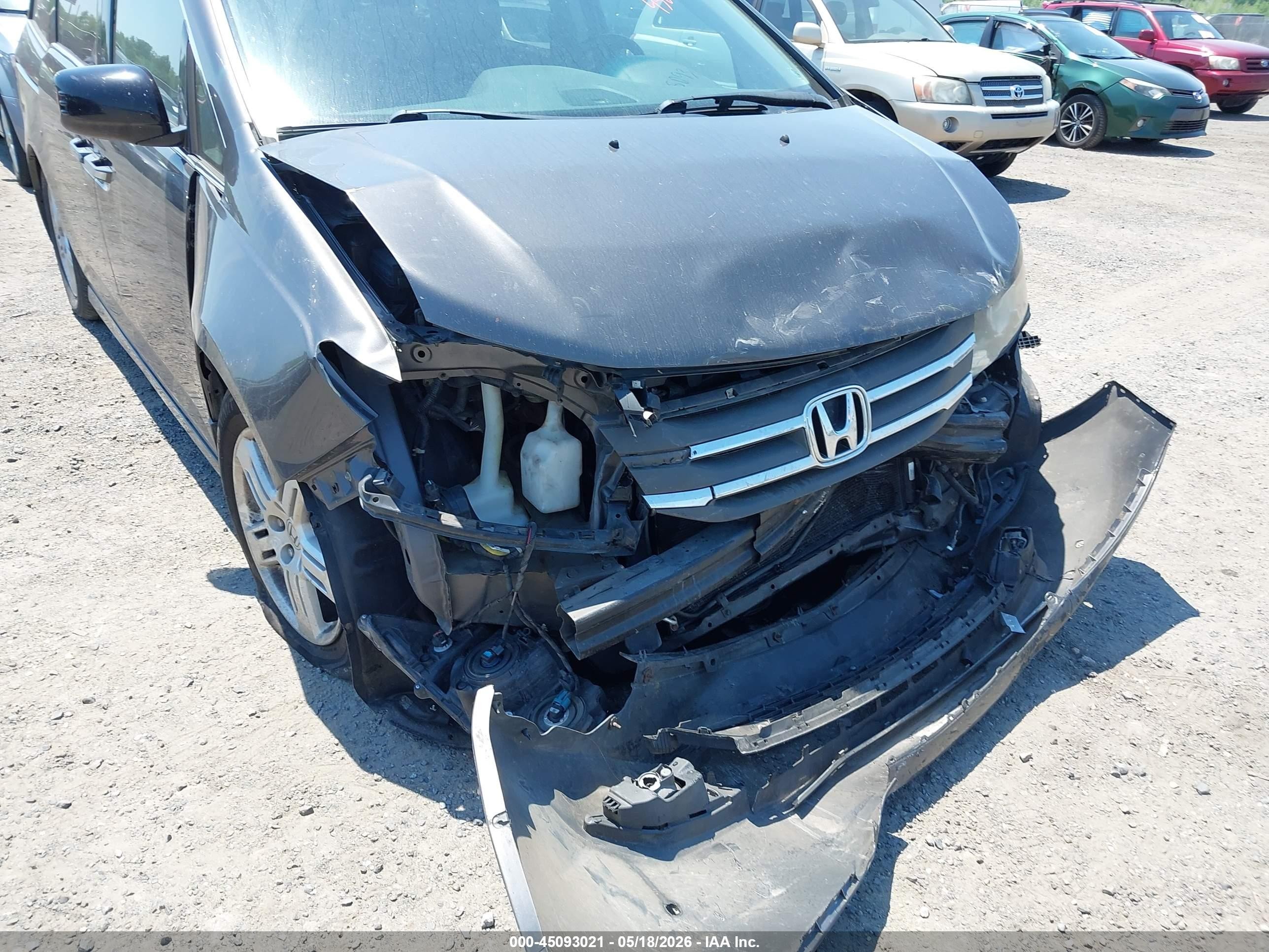 2012 Honda Odyssey Touring/touring Elite Gray vin: 5FNRL5H91CB036252