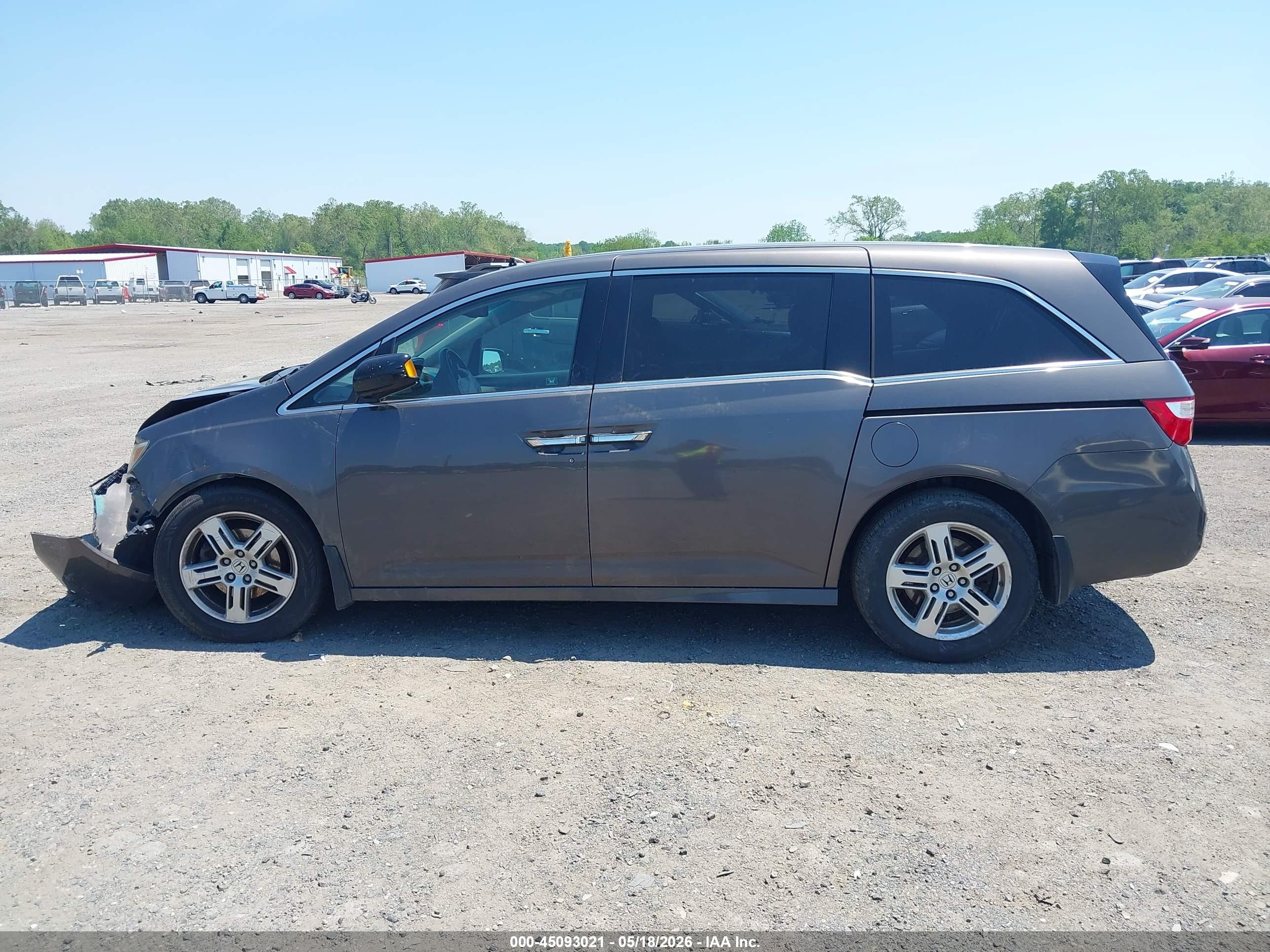 2012 Honda Odyssey Touring/touring Elite Gray vin: 5FNRL5H91CB036252