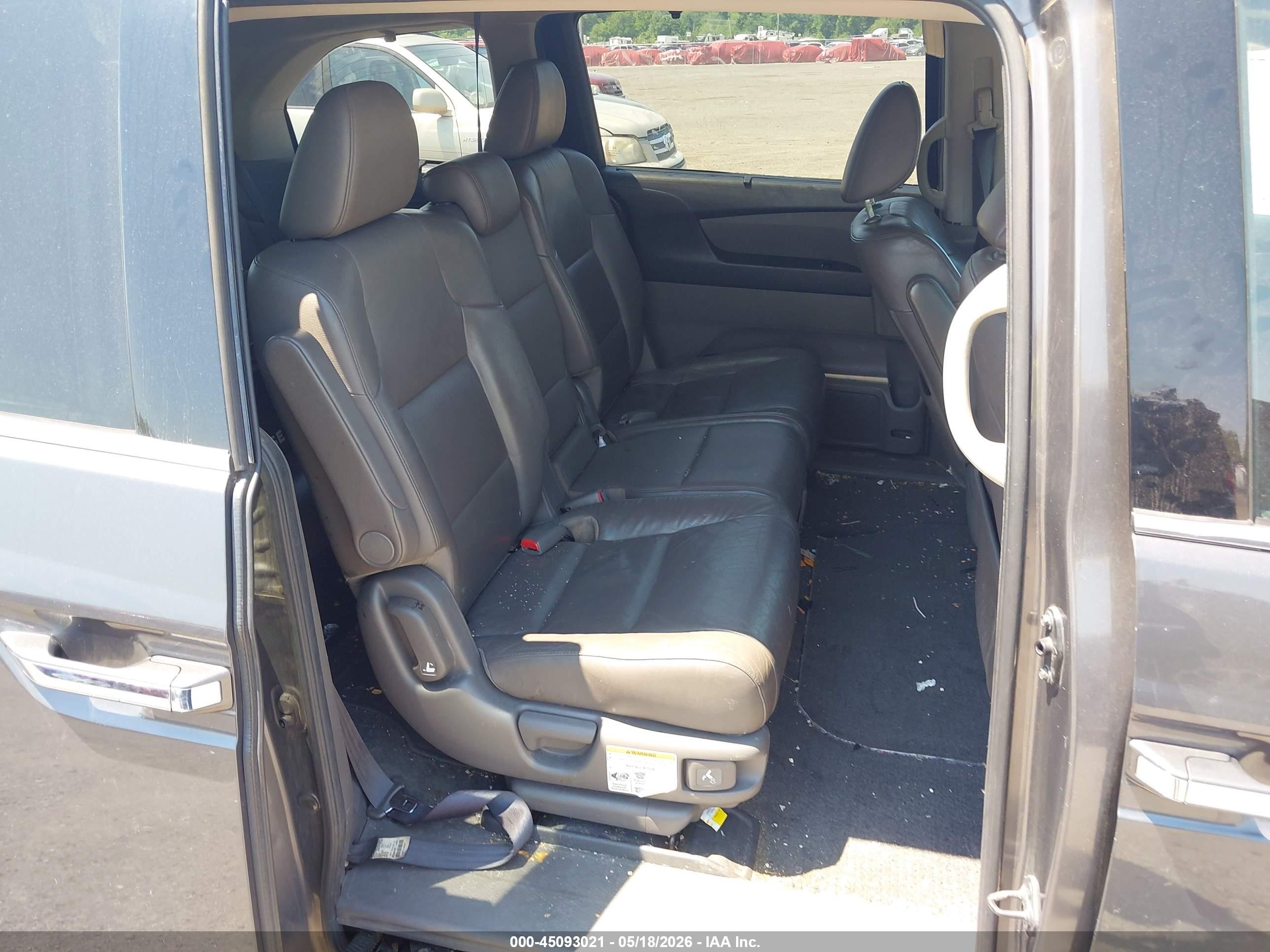2012 Honda Odyssey Touring/touring Elite Gray vin: 5FNRL5H91CB036252