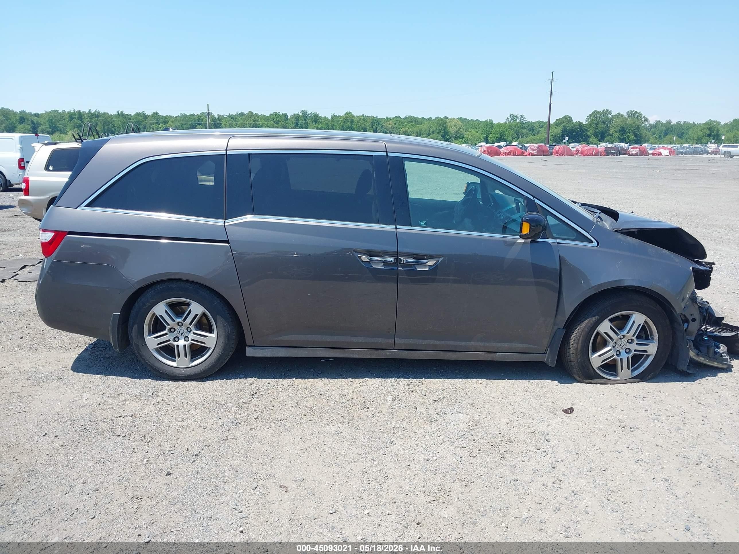 2012 Honda Odyssey Touring/touring Elite Gray vin: 5FNRL5H91CB036252