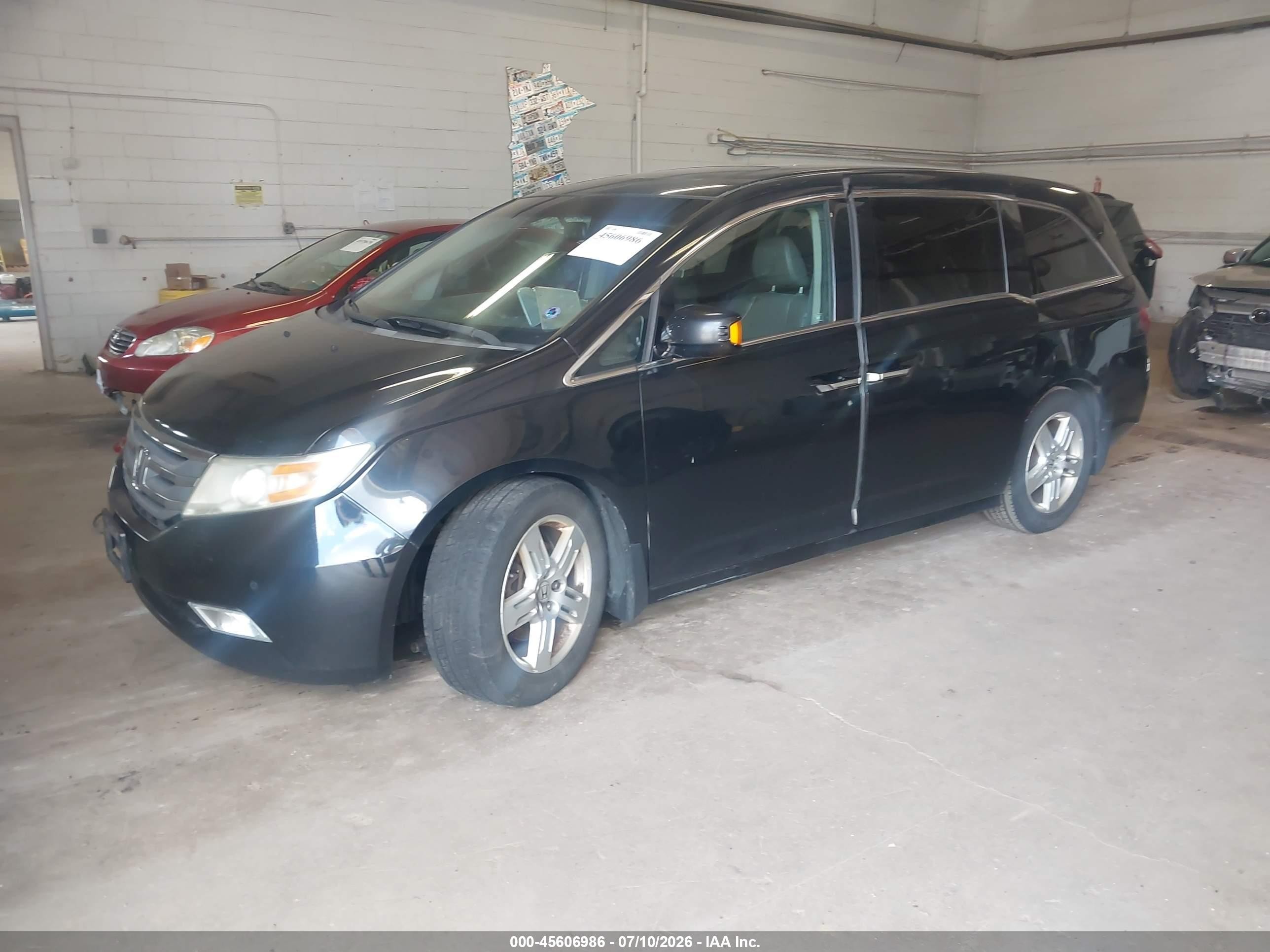 2012 Honda Odyssey Touring/touring Elite Blue vin: 5FNRL5H91CB065444