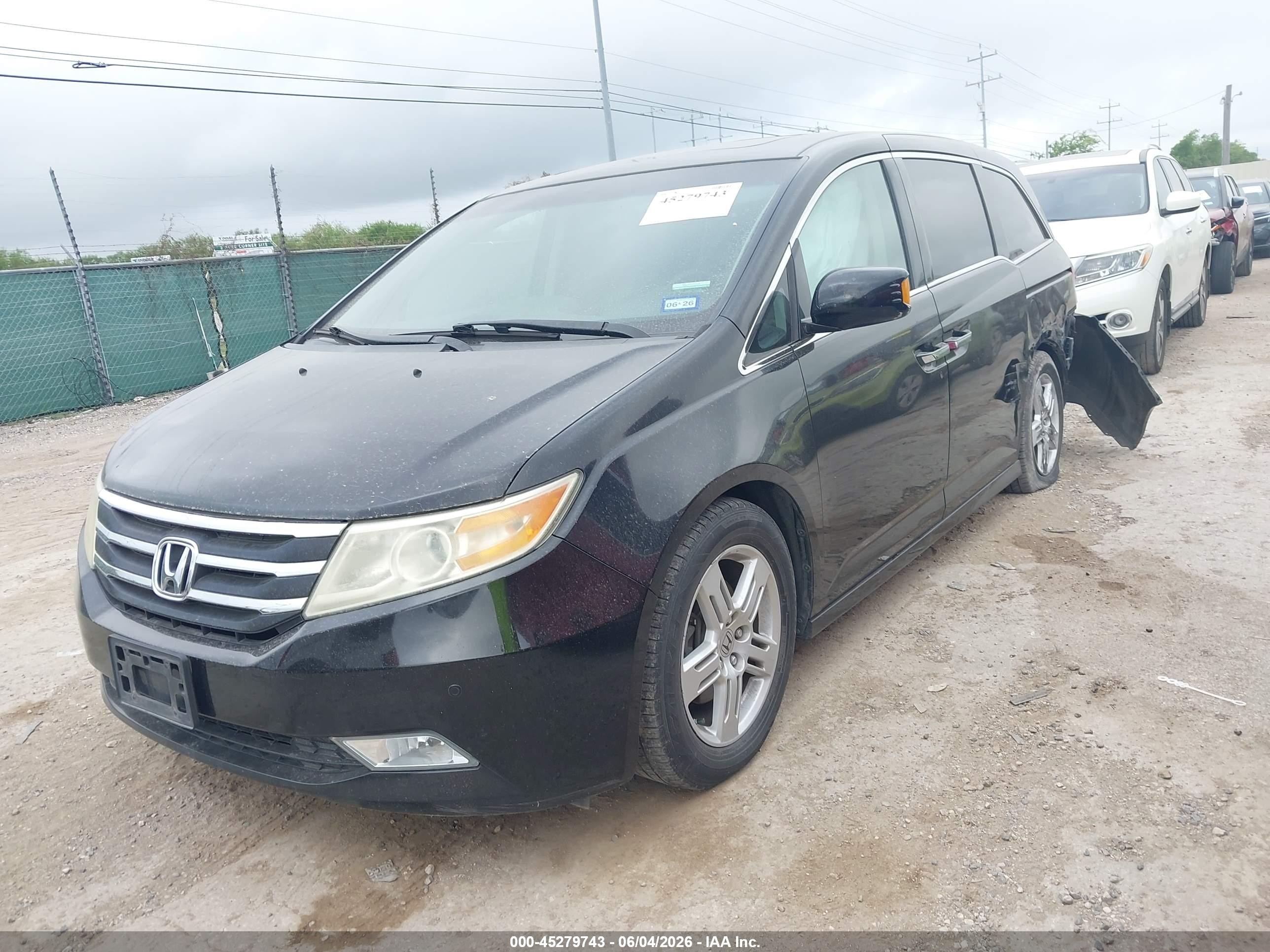2012 Honda Odyssey Touring/touring Elite Черный vin: 5FNRL5H91CB127280